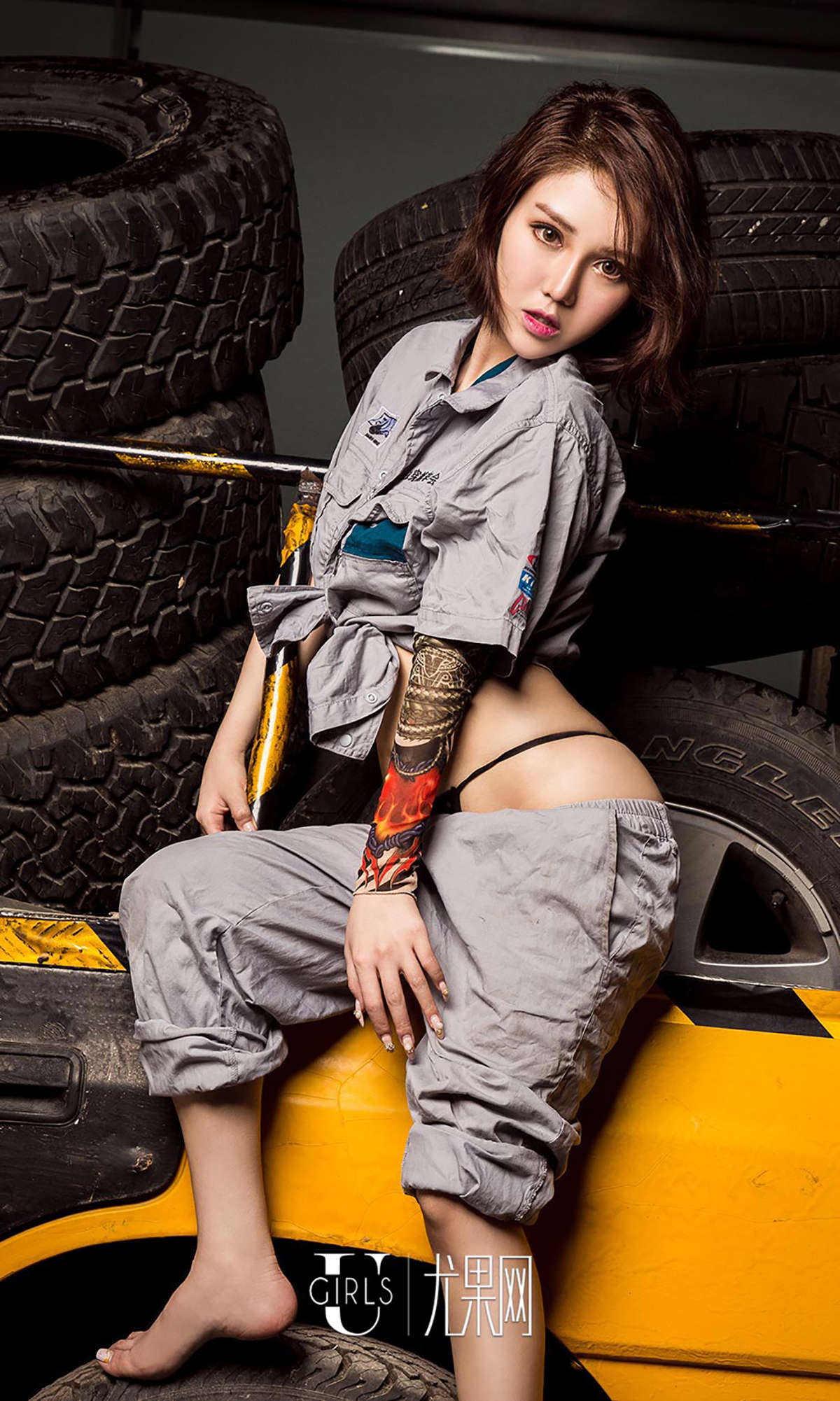 图片[2]-Ugirls爱尤物 NO.413 王尔琳 修车还是得嫩妞儿-日更街拍
