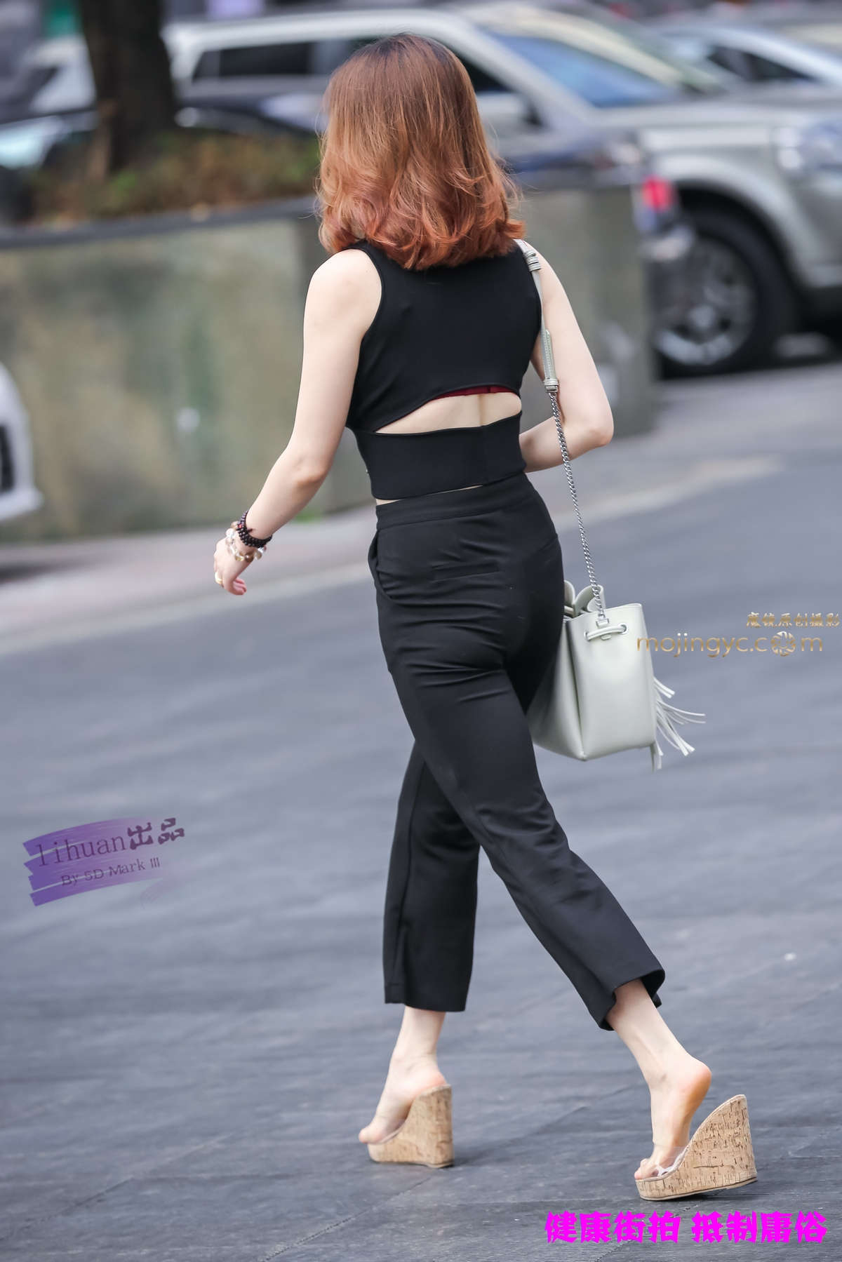 李欢原创-美女，极品黑裤（13P）-日更街拍