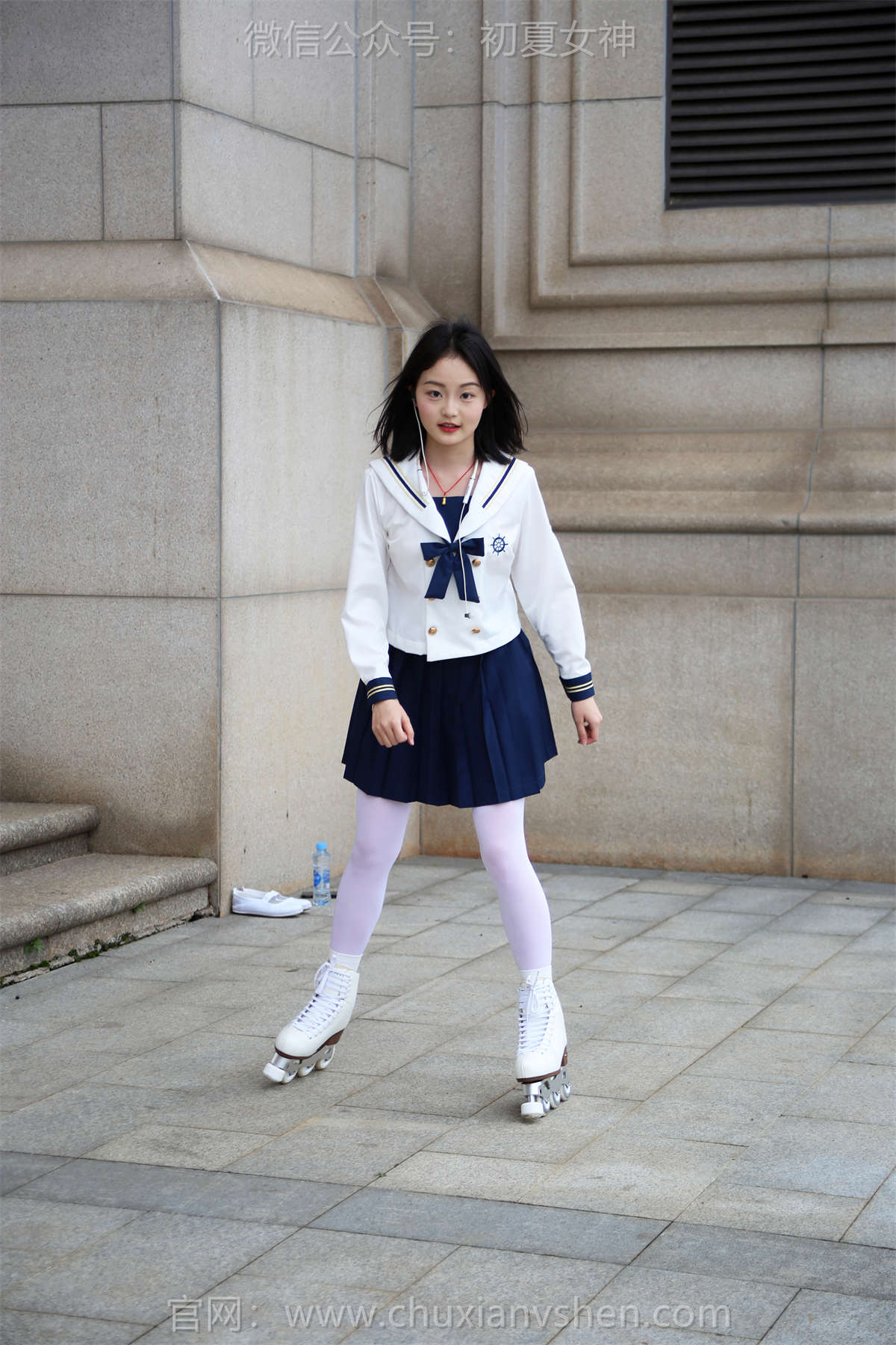 图片[2]-初夏女神 NO.241 双双 溜冰女孩-日更街拍