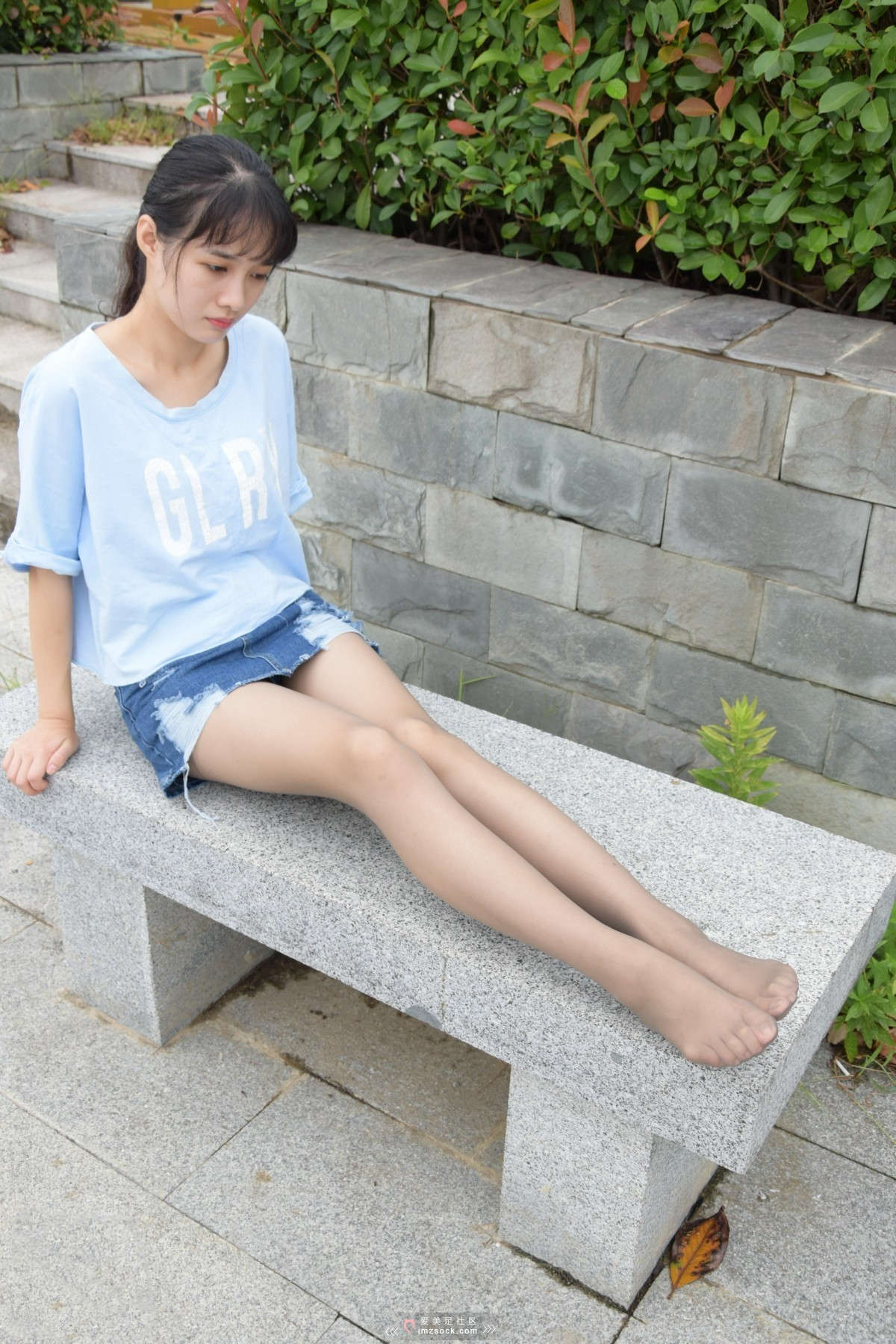 图片[2]-MZSOCK-2018 No.59 佳佳灰丝 小女神-日更街拍