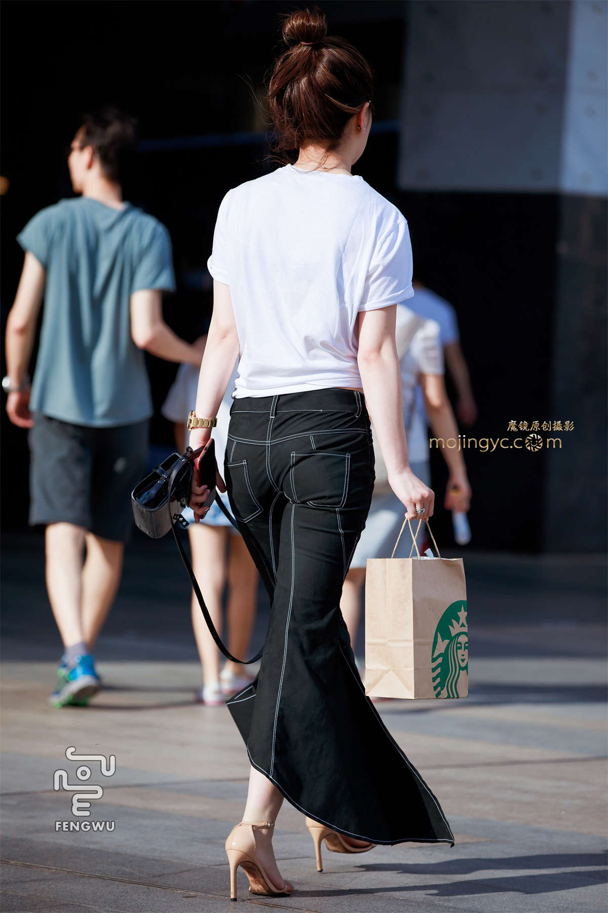 开叉长裤，凉高（12）-日更街拍