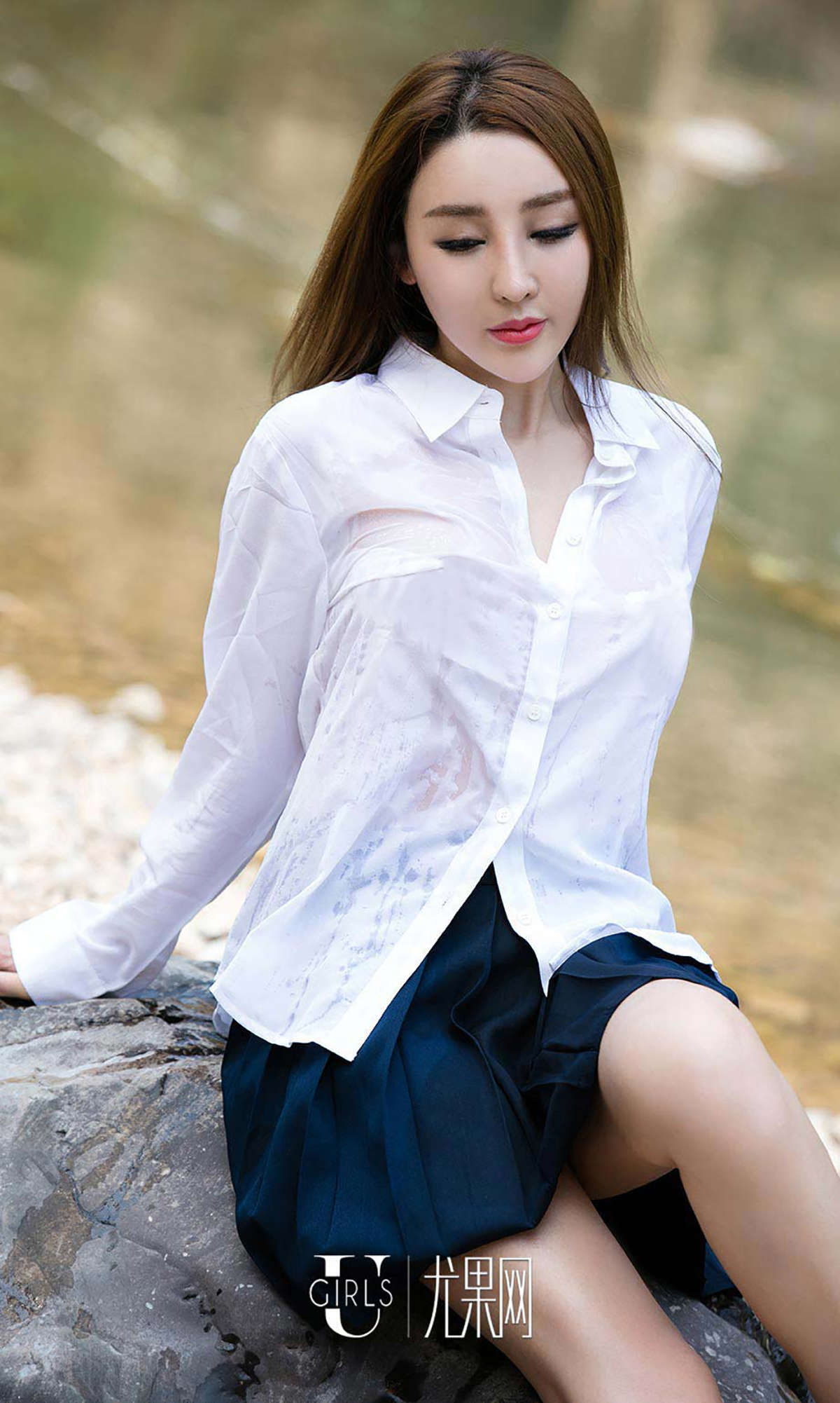 图片[2]-Ugirls爱尤物 NO.420 溪甜 山中尤物-日更街拍
