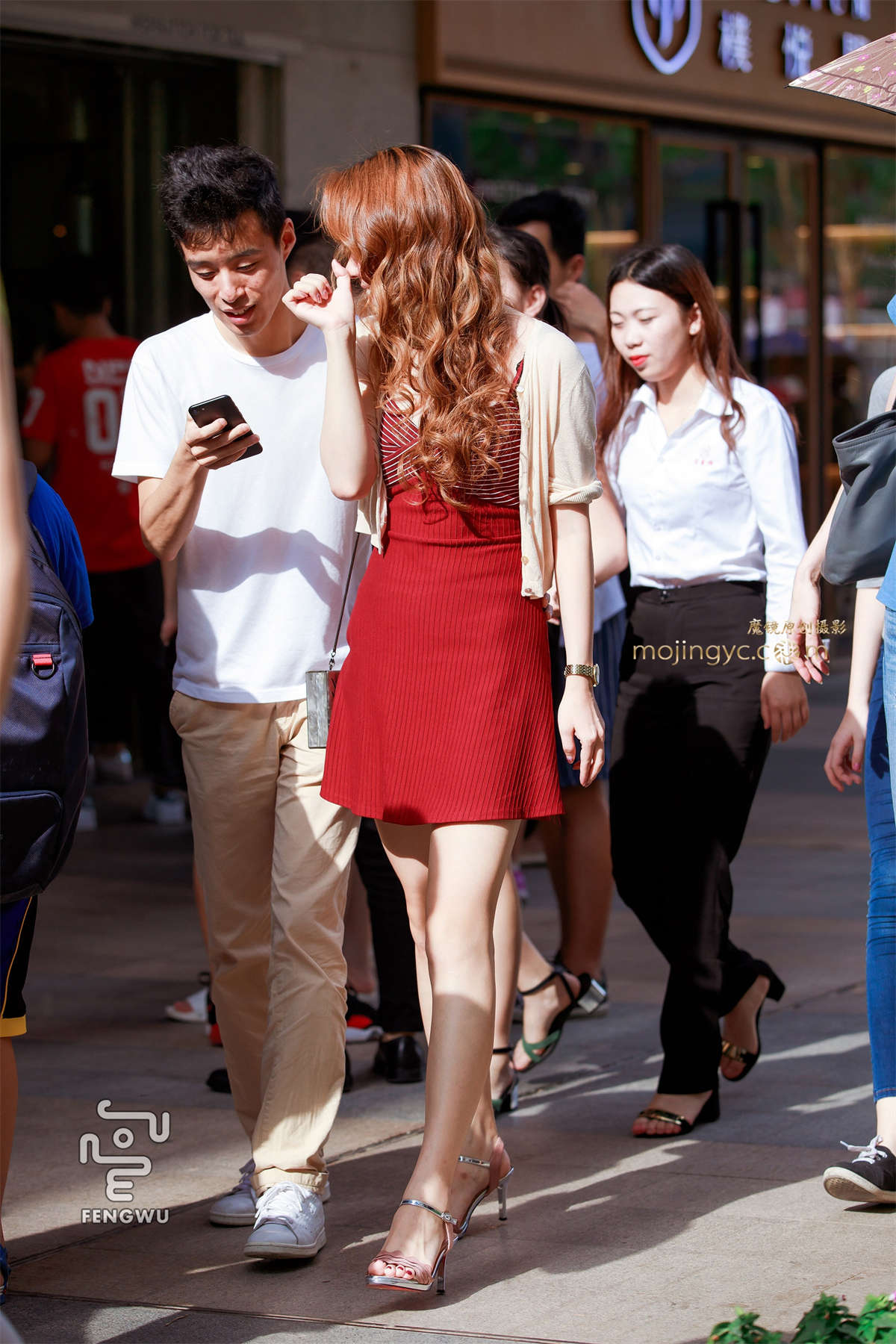 图片[2]-连衣短裙，裸腿，凉高（14）-日更街拍