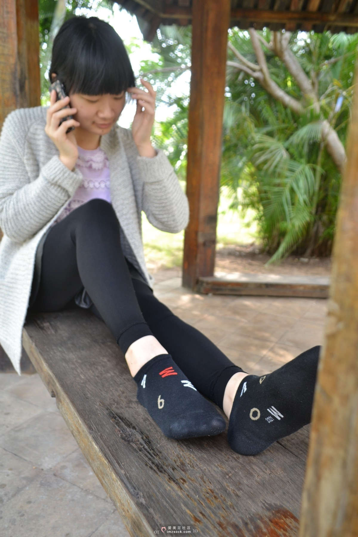 图片[2]-MZSOCK-2018 No.63 打底裤_黑色短棉袜-日更街拍