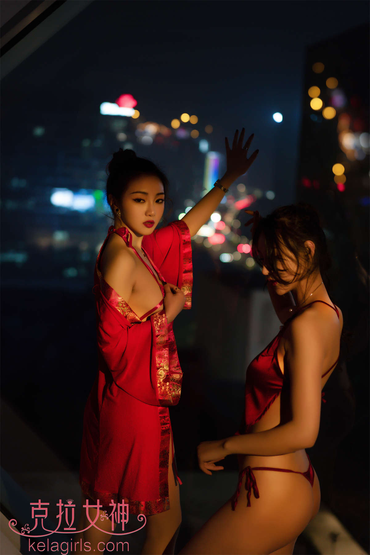 Kelagirls克拉女神 2020.01.24 春宵一夜 舒彤&璇子-日更街拍