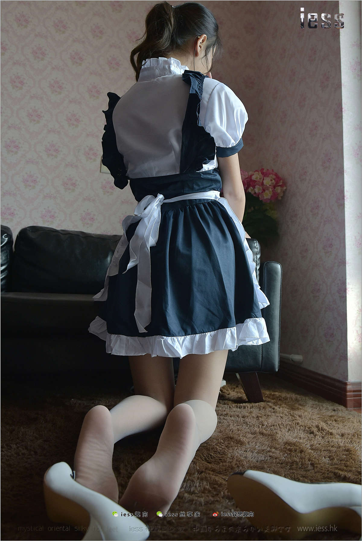 图片[2]-IESS异思趣向 丝足便当203期：舅舅家的女仆2 宛平-日更街拍
