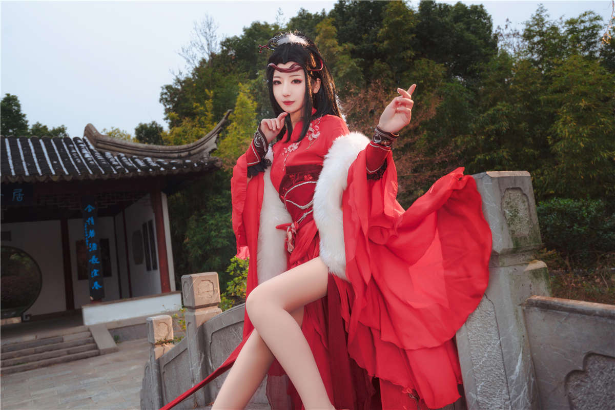 图片[2]-知名动漫博主-弥音音No.18 古代红袍-日更街拍