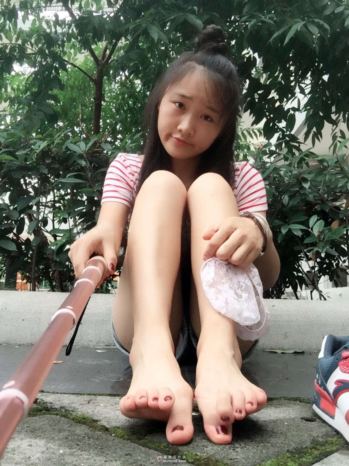 MZSOCK-2018 No.65 白色蕾丝船袜小可爱-日更街拍