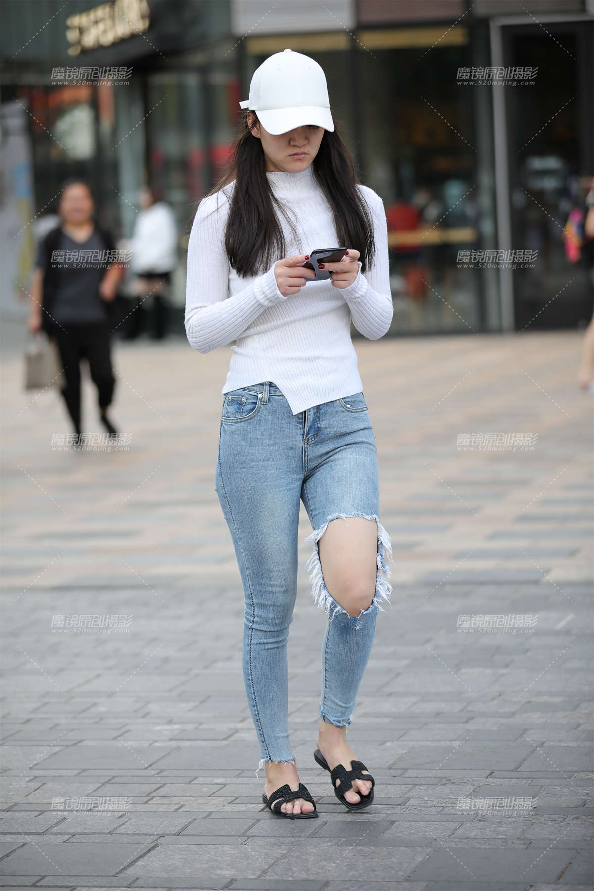 饱满的牛仔-日更街拍