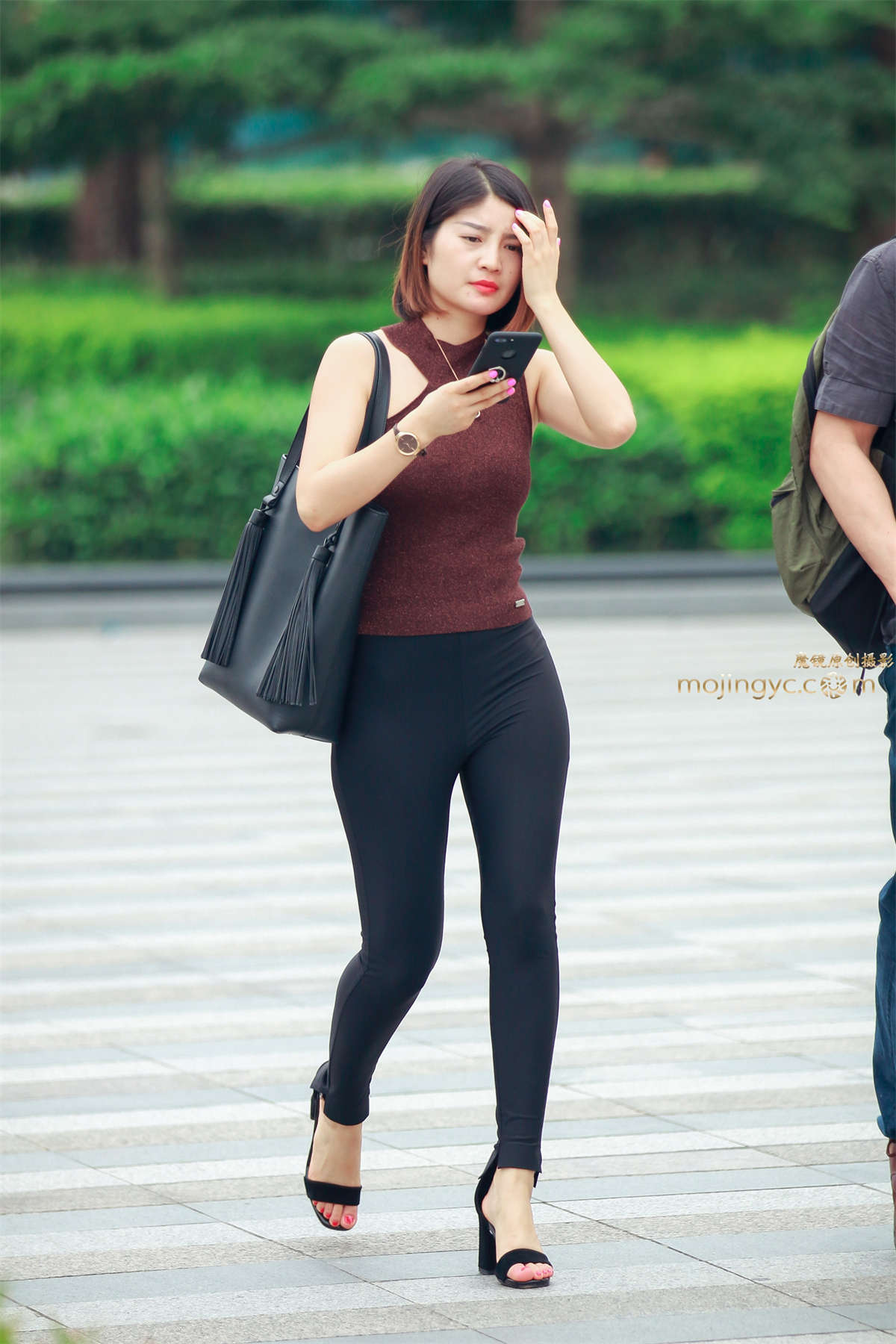 图片[2]-丝滑紧身裤-日更街拍