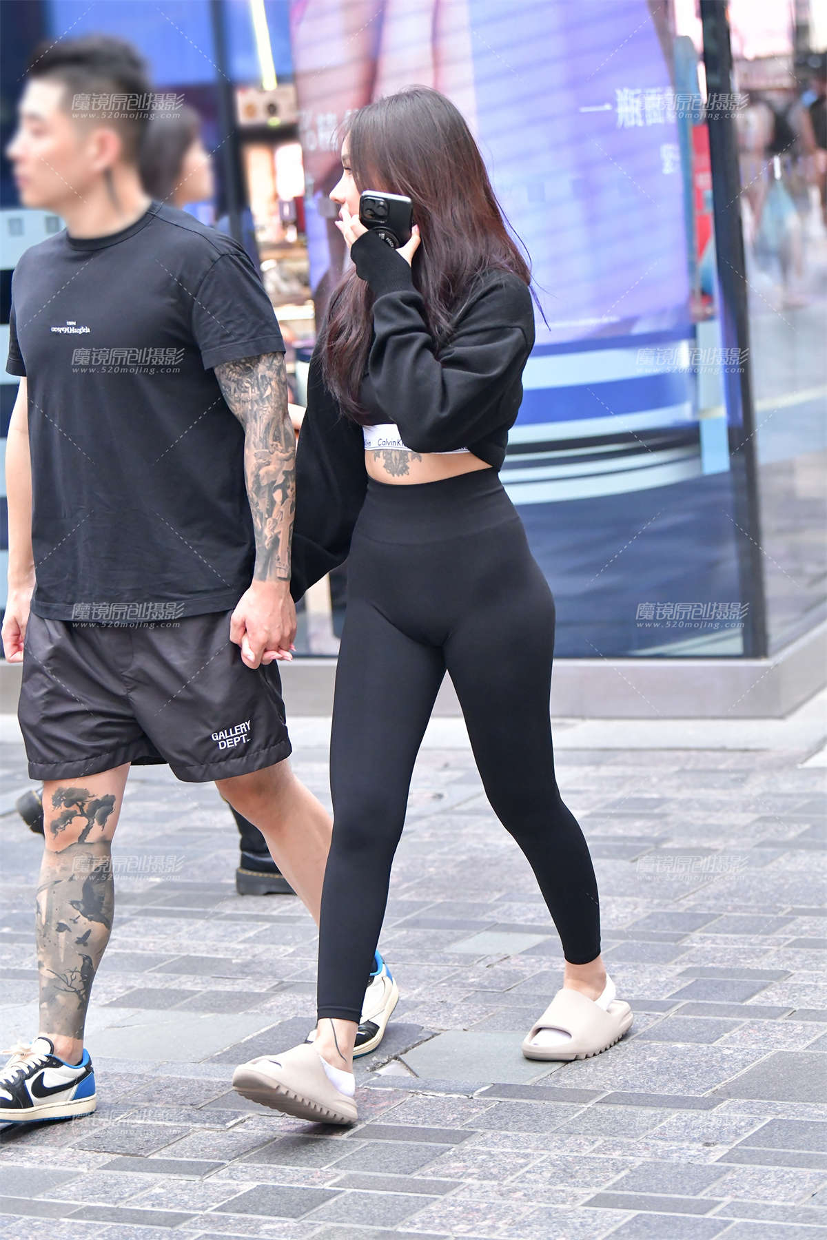 图片[2]-★细腰紧致瑜伽裤美女-日更街拍