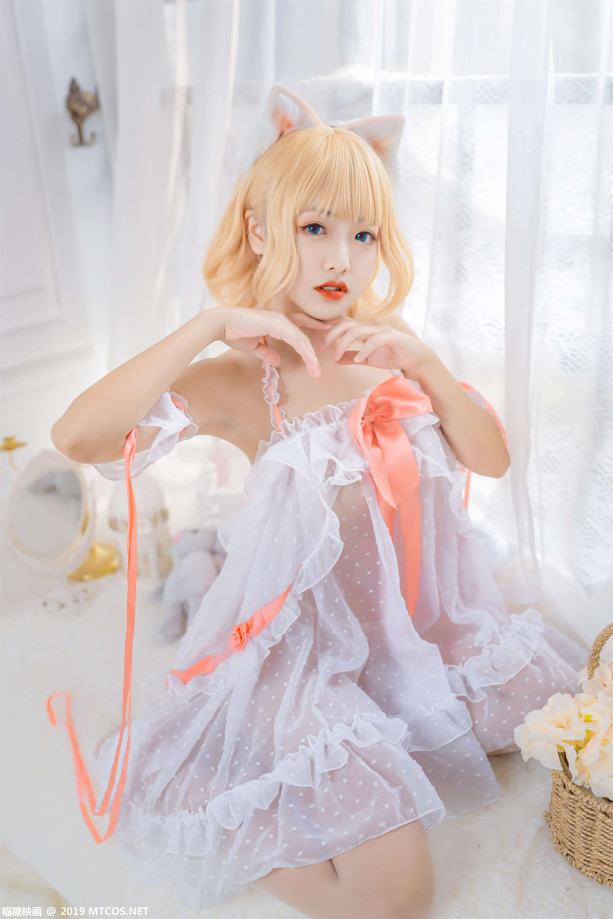 喵糖映画 VOL.028 透明薄纱-日更街拍