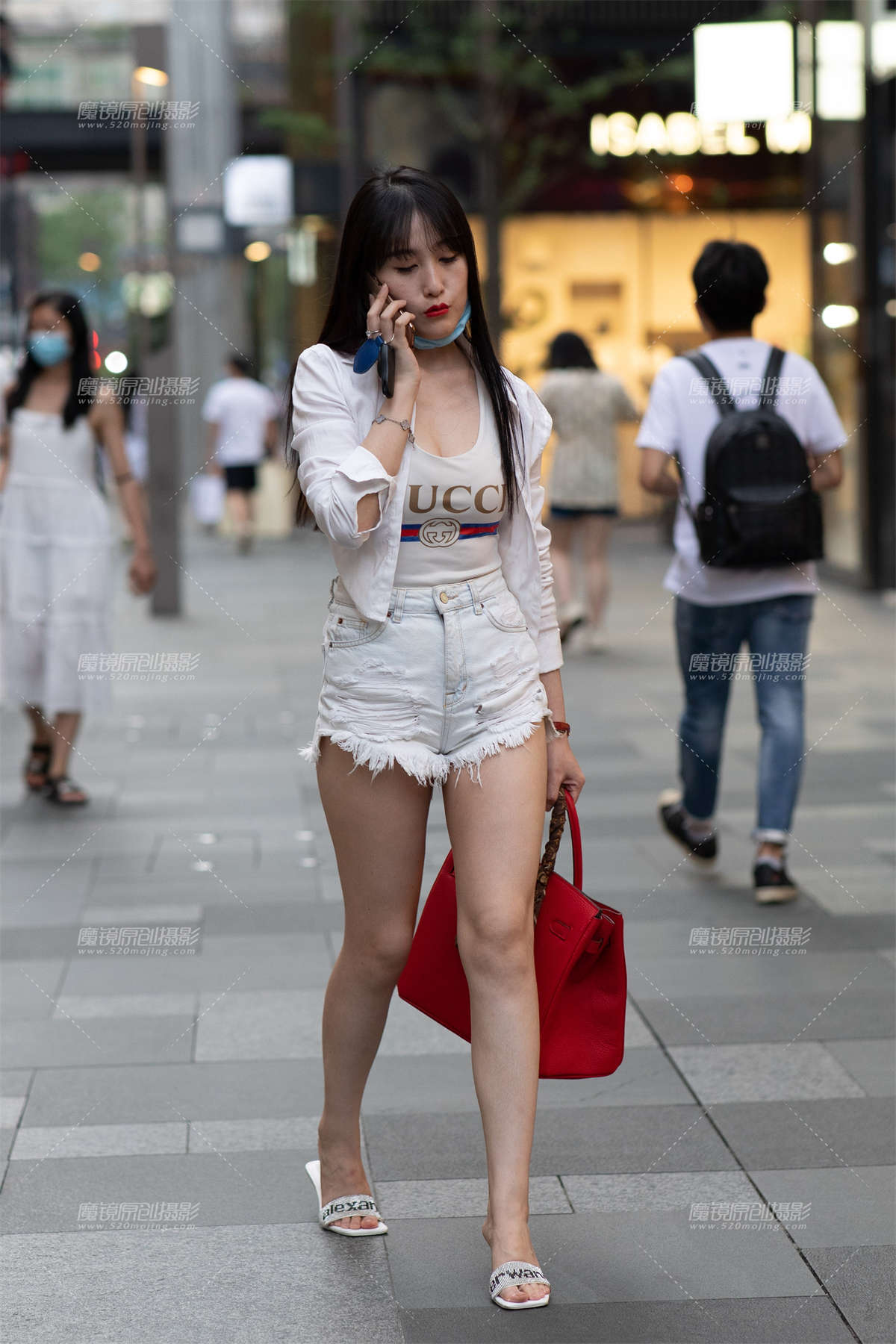 【凯恩赛贴】热裤长腿-日更街拍