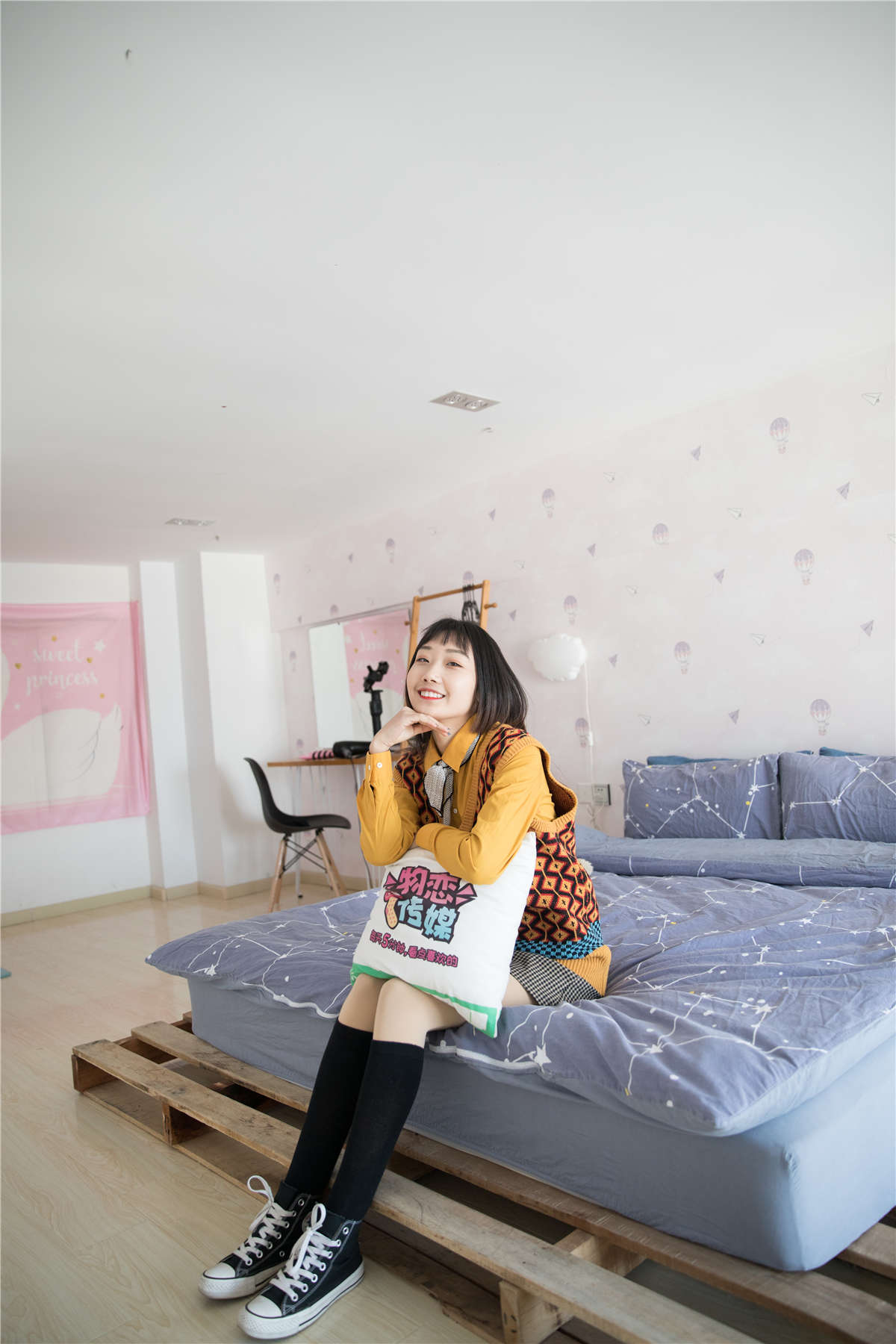 图片[2]-物恋传媒No.137期：elsa-今天，是可爱的校园风-日更街拍