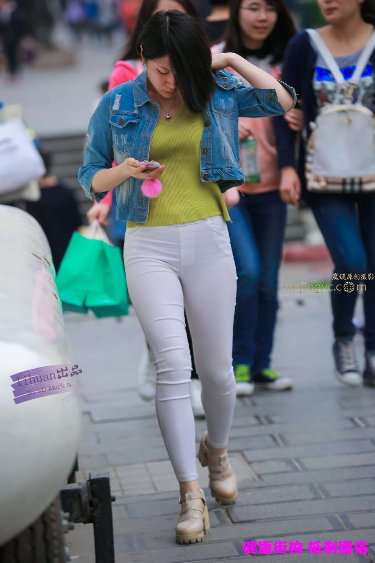 李欢原创-白裤，超丰腴（23P）-日更街拍