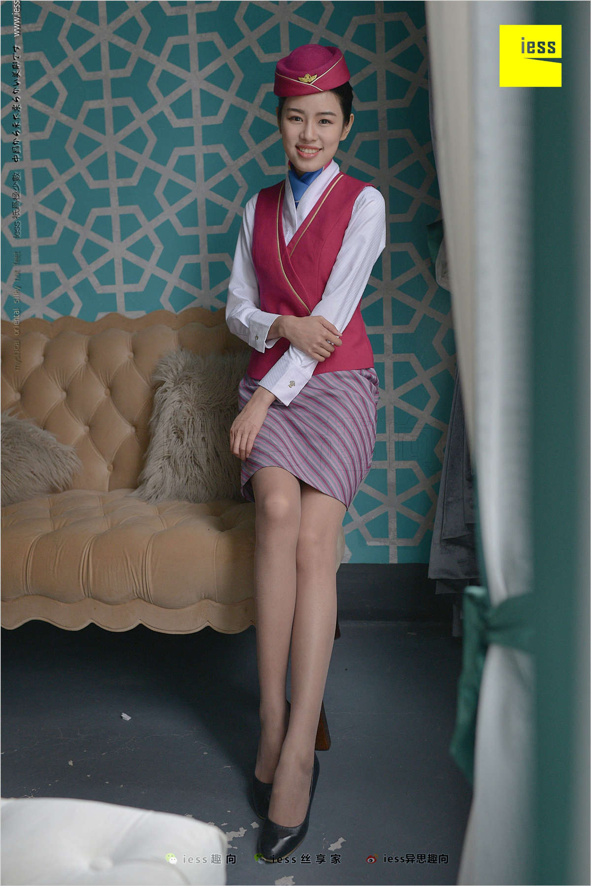 图片[2]-IESS异思趣向 丝足便当213期：空姐医心II 医心-日更街拍