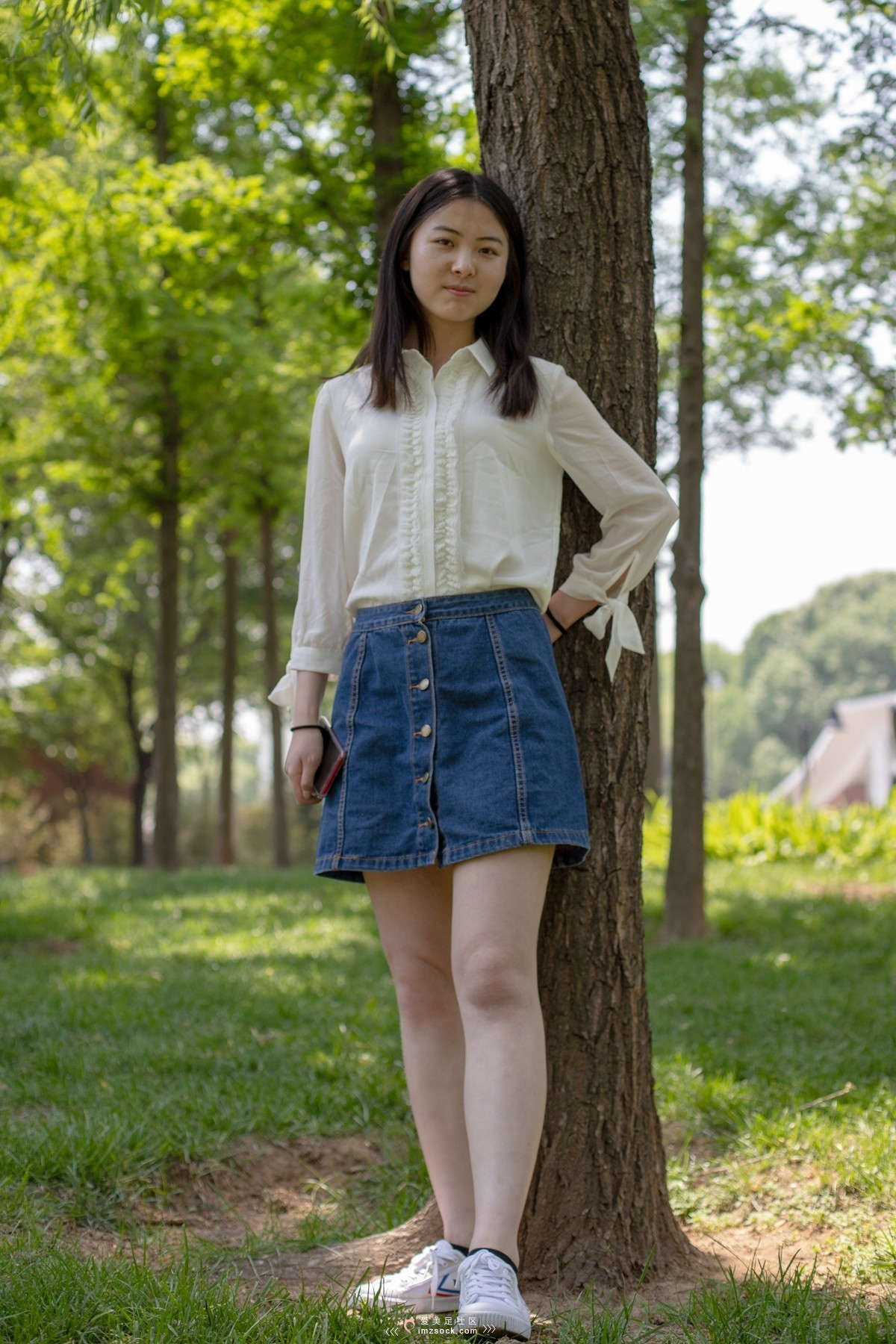 图片[2]-MZSOCK-2018 No.81 小南 球鞋 白棉袜-日更街拍