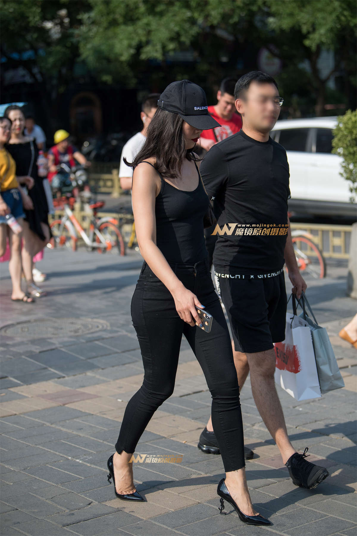 【一只傻麋鹿赛帖】高挑黑裤-日更街拍