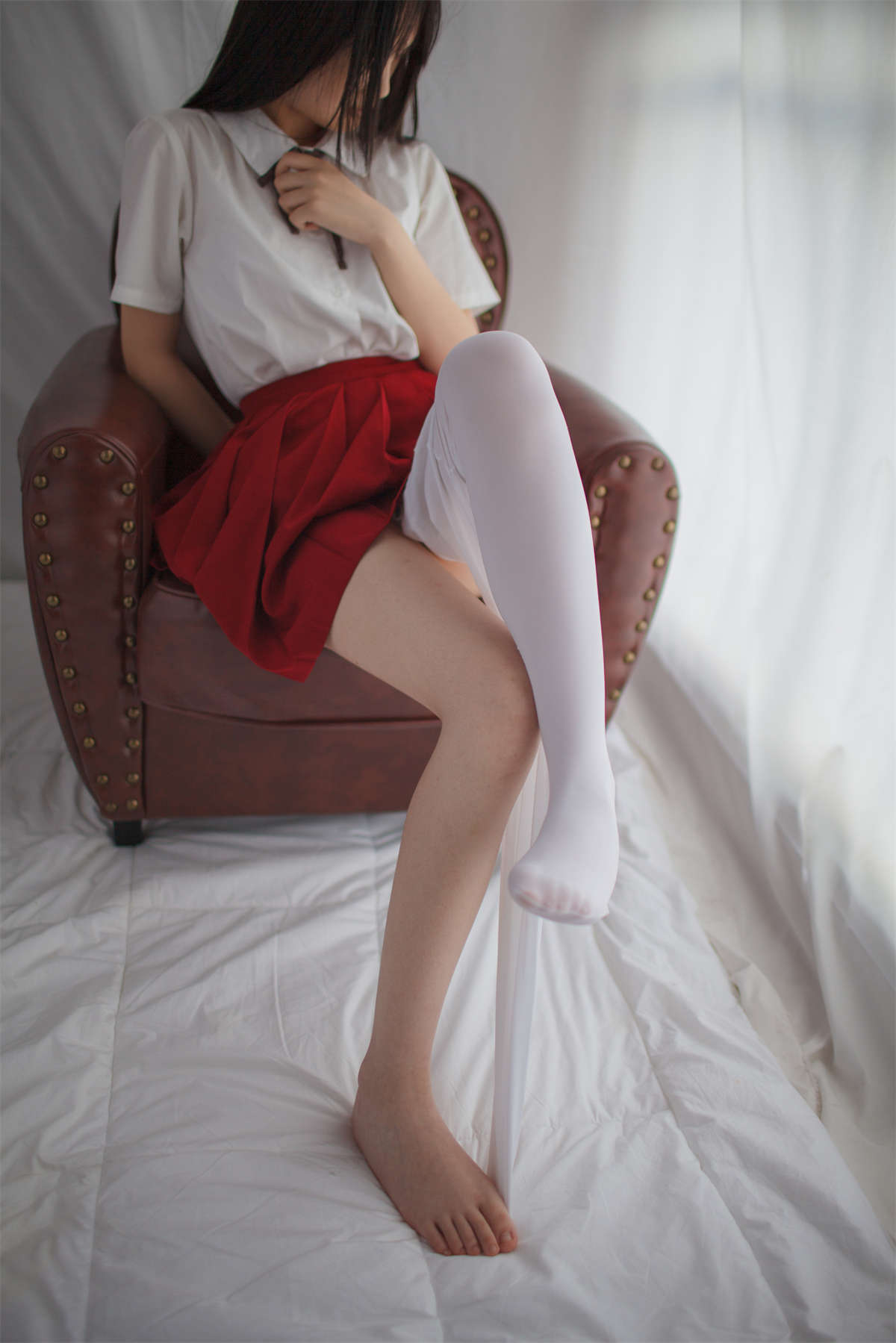 少女秩序 VOL.004 艳丽的小红裙-日更街拍