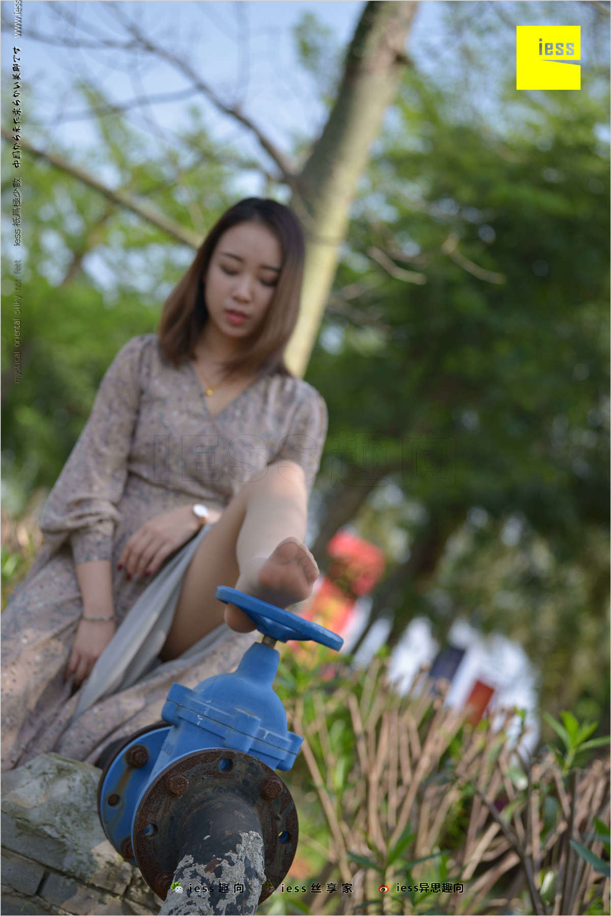 IESS异思趣向 丝足便当215期：足鉴 馨月-日更街拍