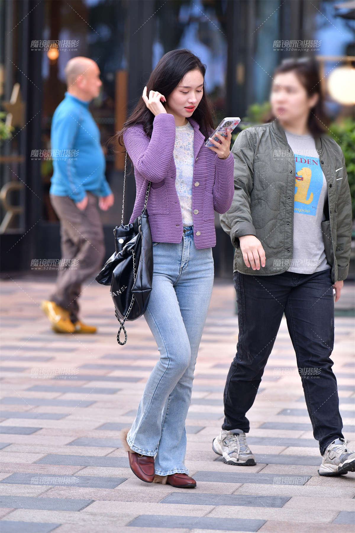 ★甜美牛仔裤美女-日更街拍