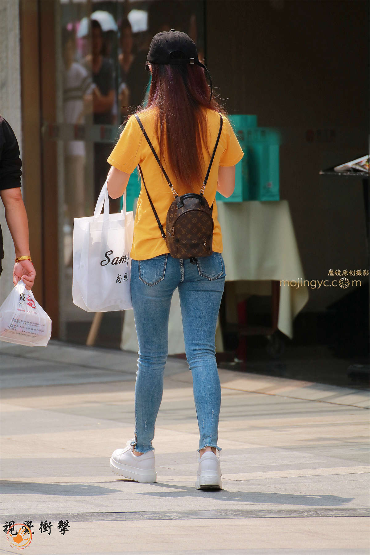 图片[2]-太阳帽 靓女紧牛-日更街拍