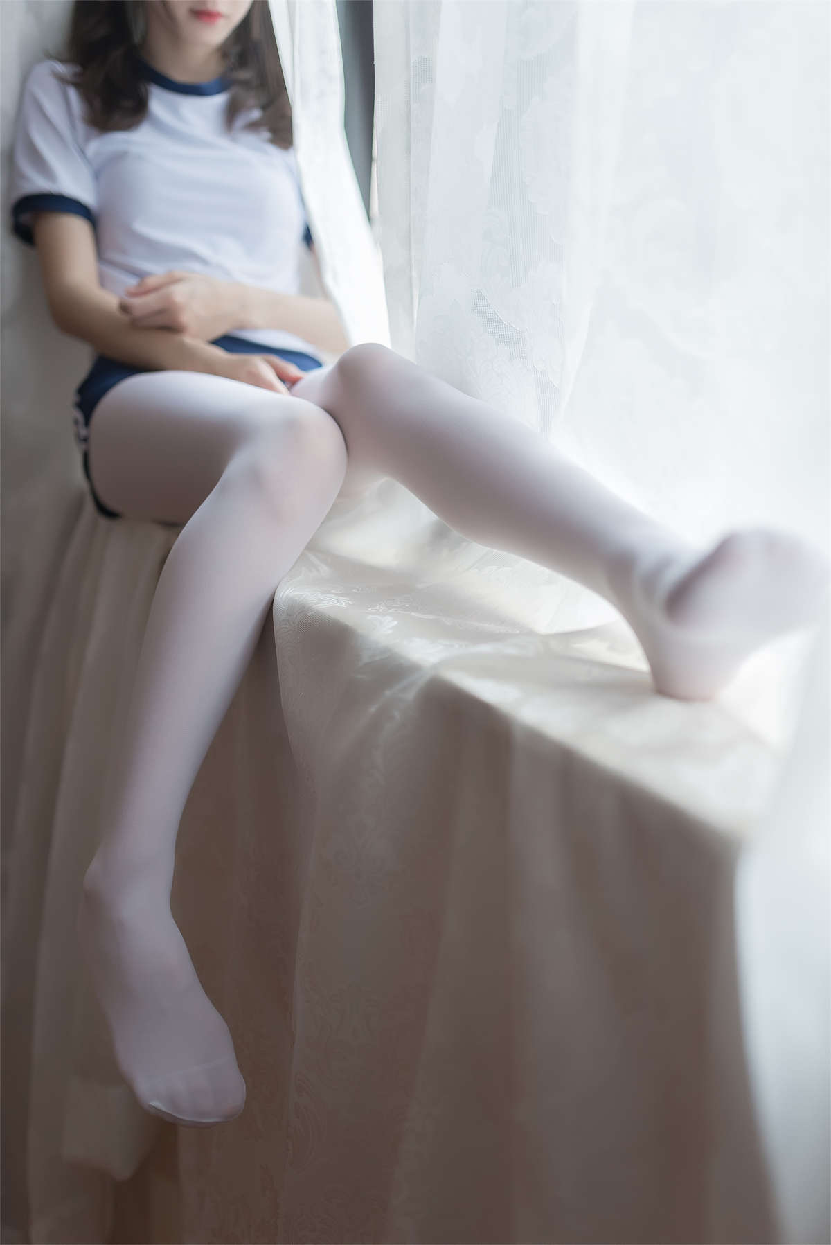 图片[2]-风之领域 NO.006 运动风白丝少女-日更街拍