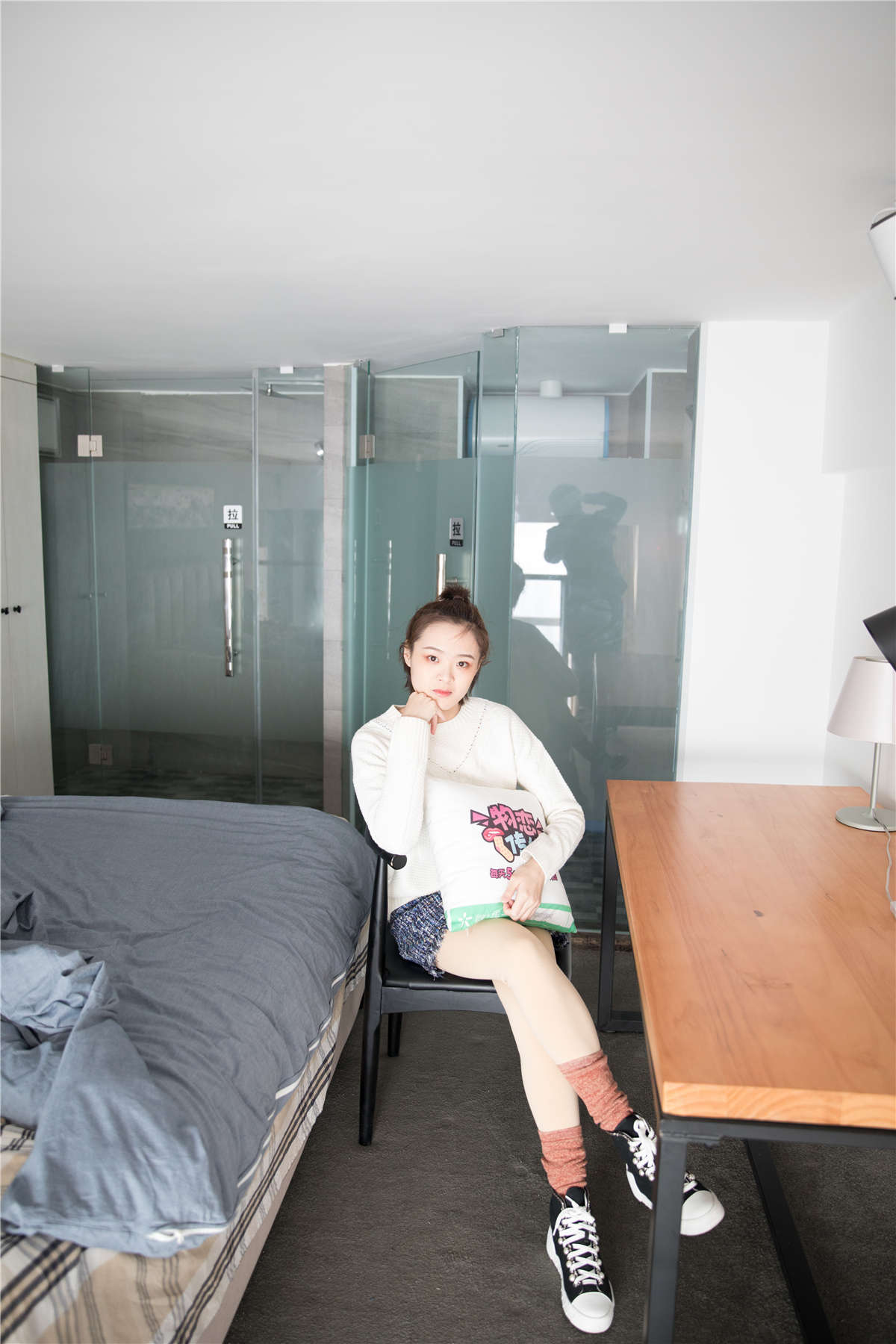 物恋传媒No.143期：如夕-甜美笑容，甜美堆堆袜-日更街拍