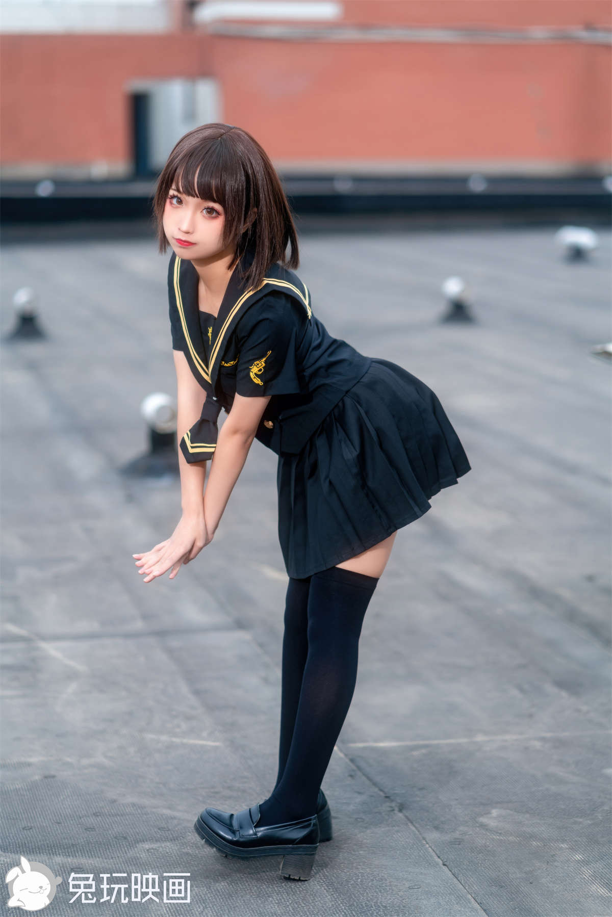 图片[2]-兔玩映画 VOL.041 天台学妹-日更街拍