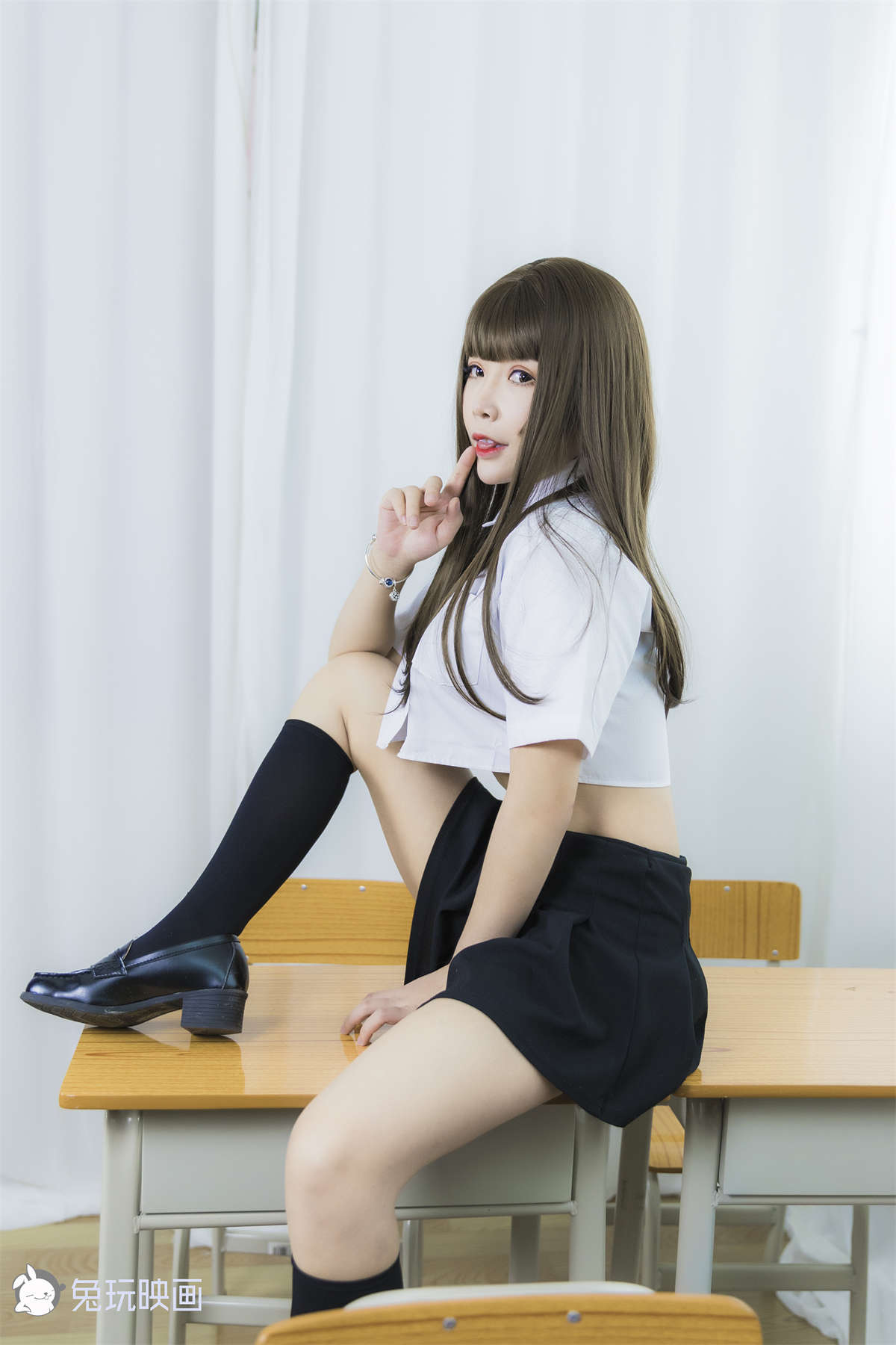 图片[2]-兔玩映画 VOL.043 等你下课-日更街拍