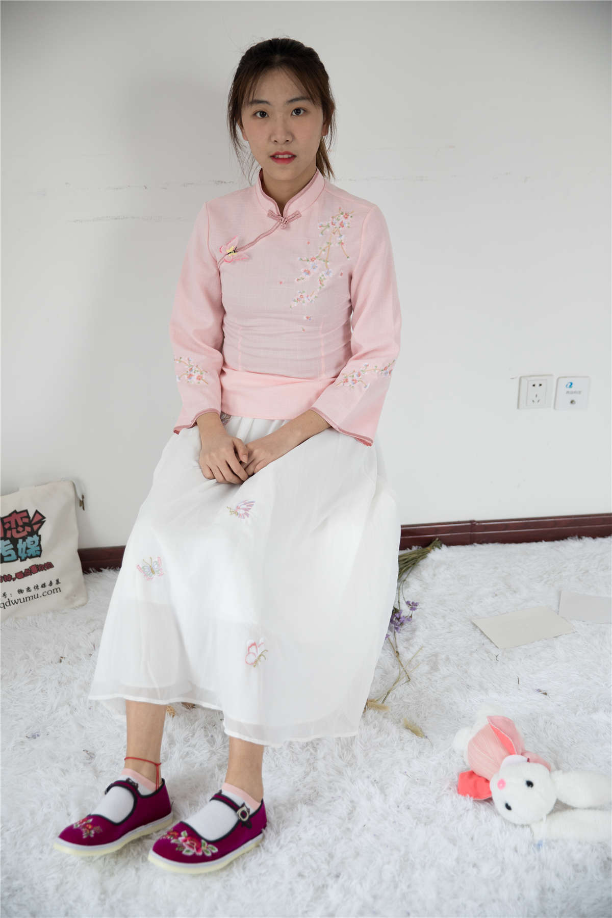 图片[2]-物恋传媒385期：elise-民国风-日更街拍