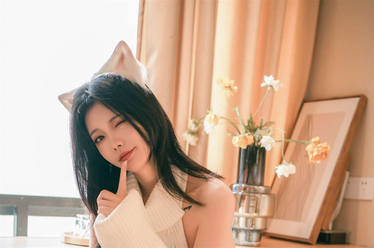 图片[2]-桃良阿宅 白毛衣-日更街拍