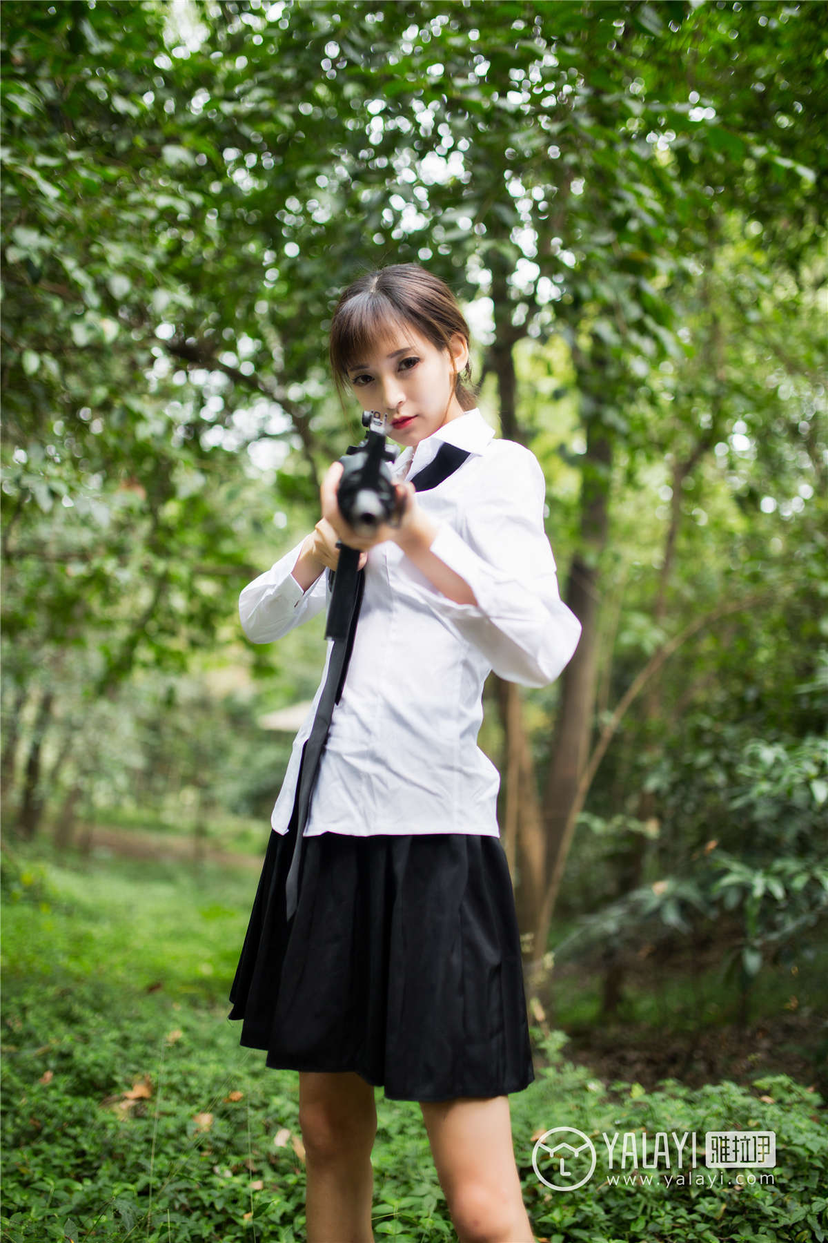 图片[2]-YALAYI雅拉伊NO.054 吃鸡少女 蘑菇-日更街拍