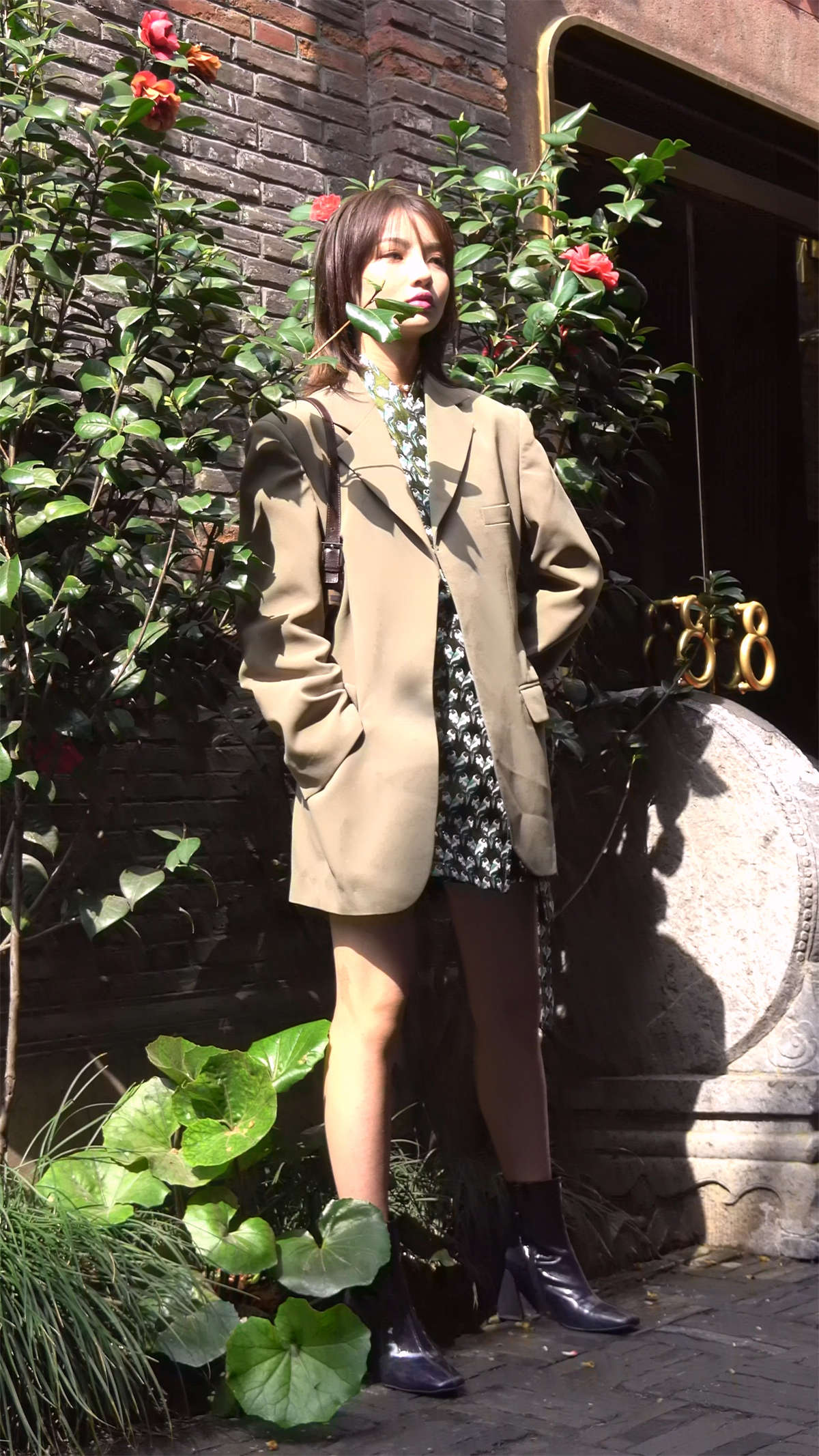 模特范气质美女-日更街拍
