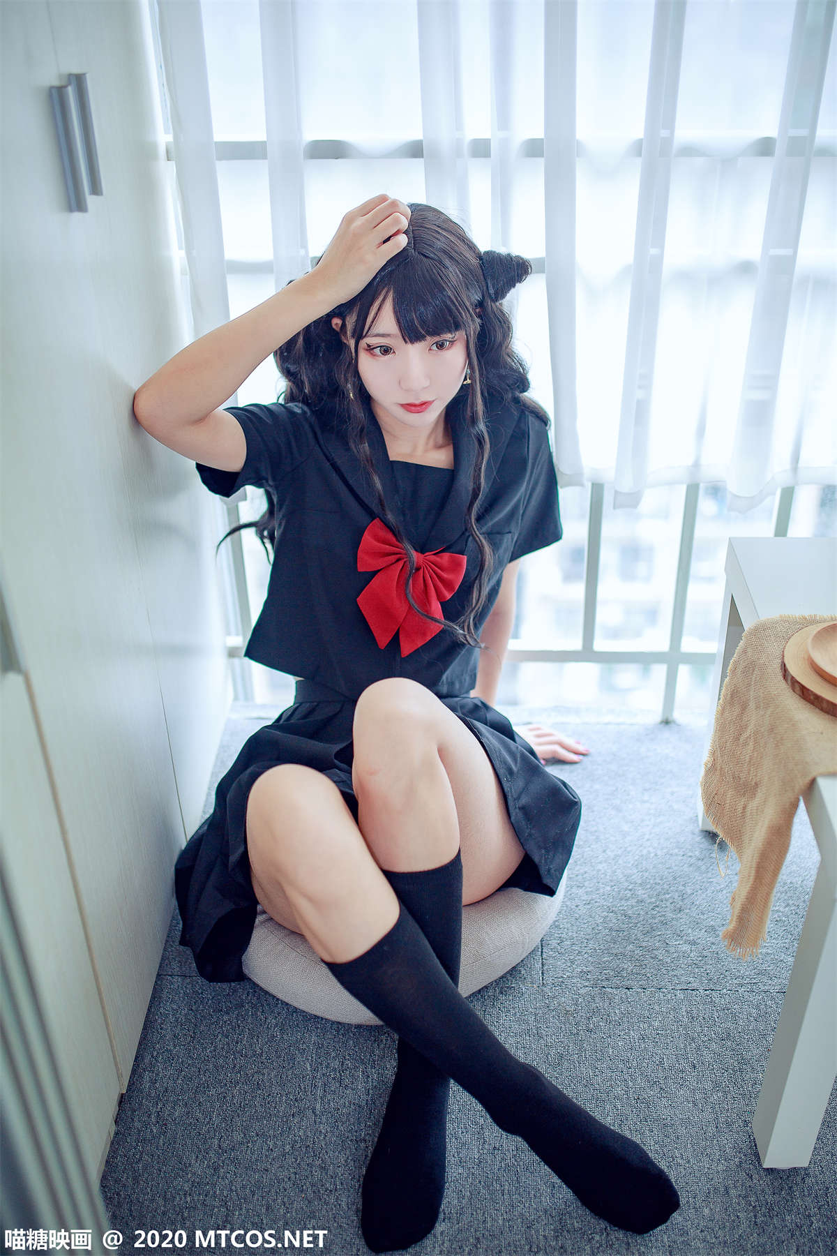 喵糖映画 JKL.007 恶魔JK制服-日更街拍