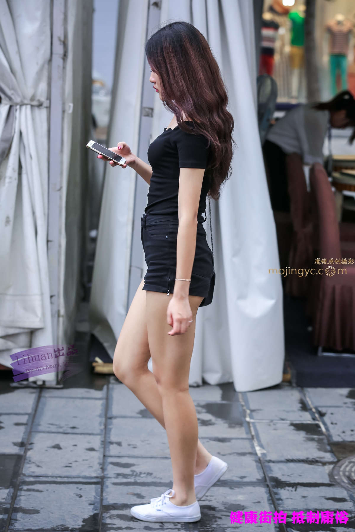 图片[2]-李欢原创-短裤，美腿（12P）-日更街拍