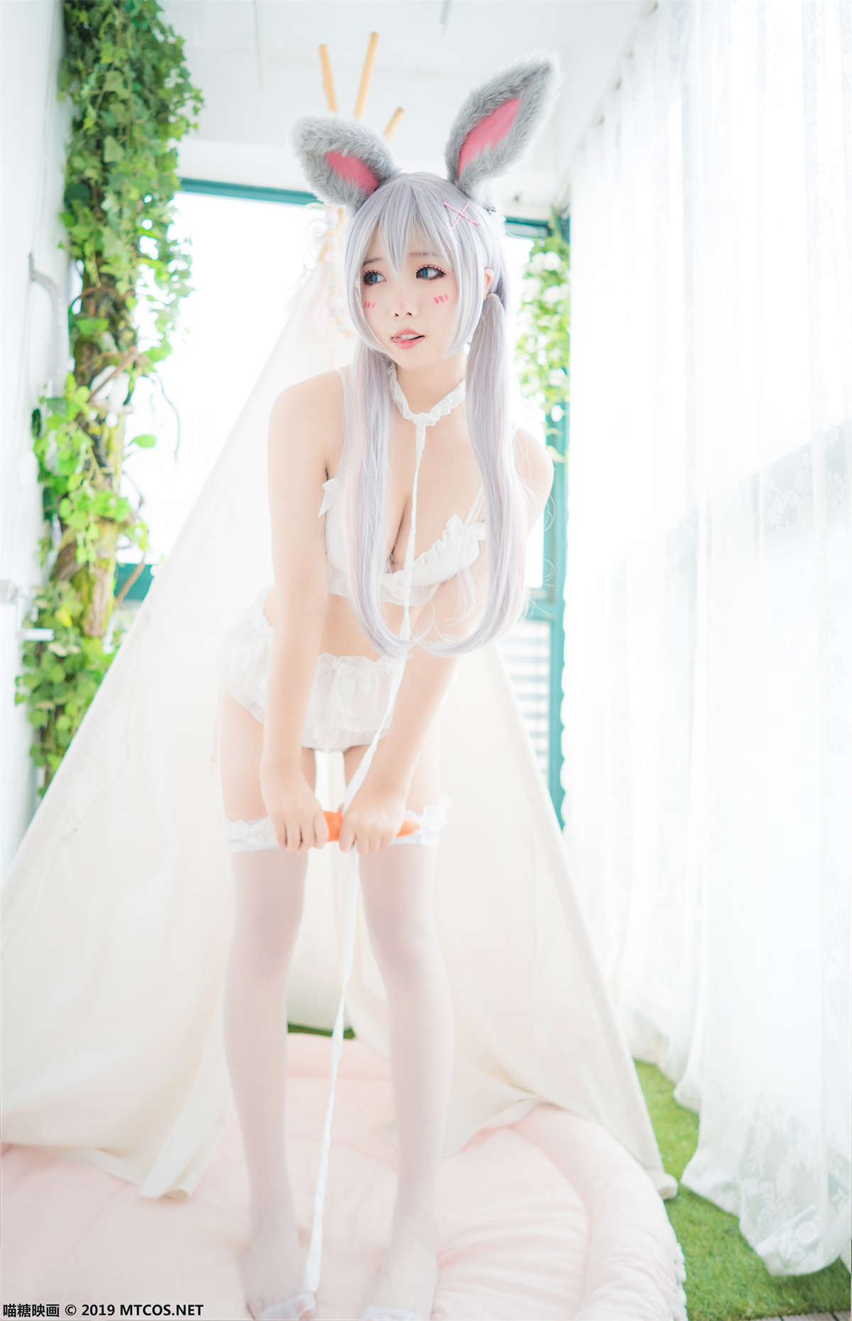 图片[2]-喵糖映画 VOL.055 兔子美少女-日更街拍