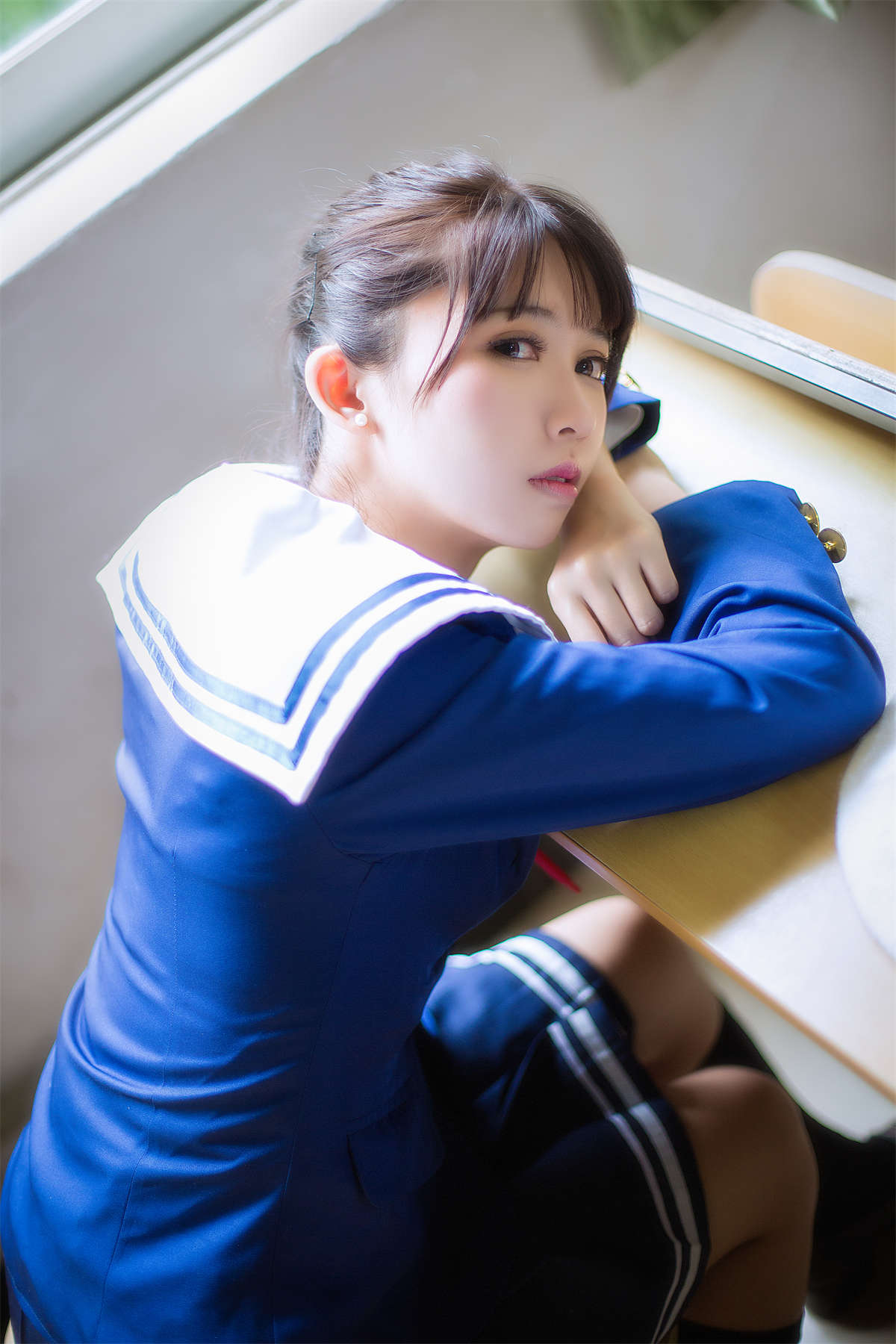鳗鱼霏儿 No.041 圣人惠之校服-日更街拍
