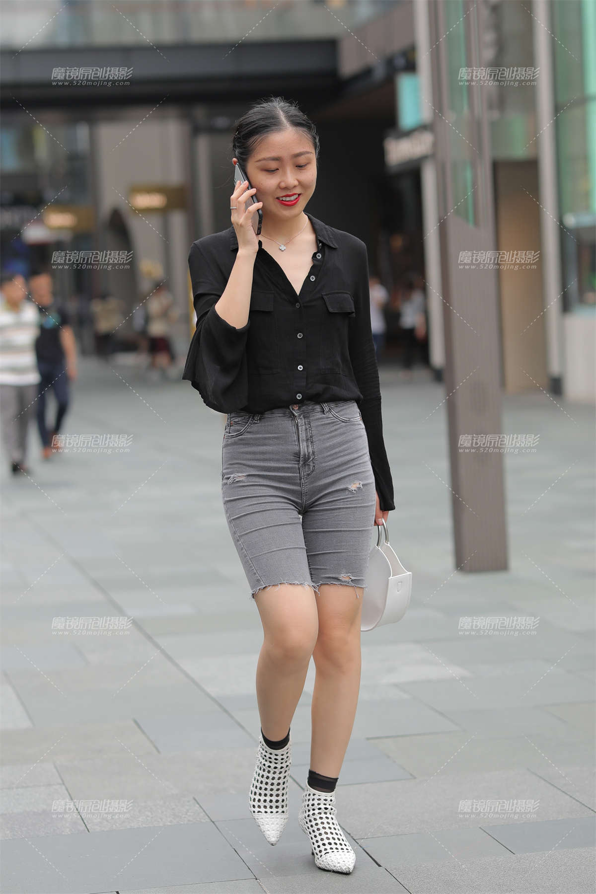 【凯恩赛贴】紧牛短裤-日更街拍