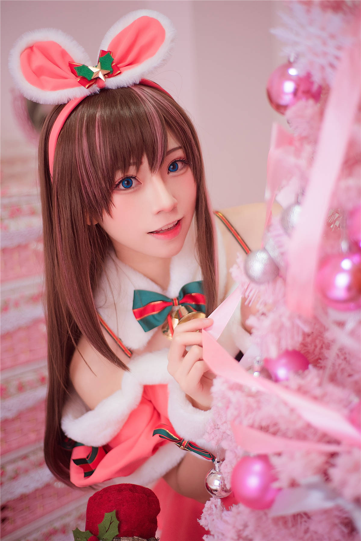 图片[2]-动漫Cos博主-绮太郎Kitaro 圣诞节2-日更街拍