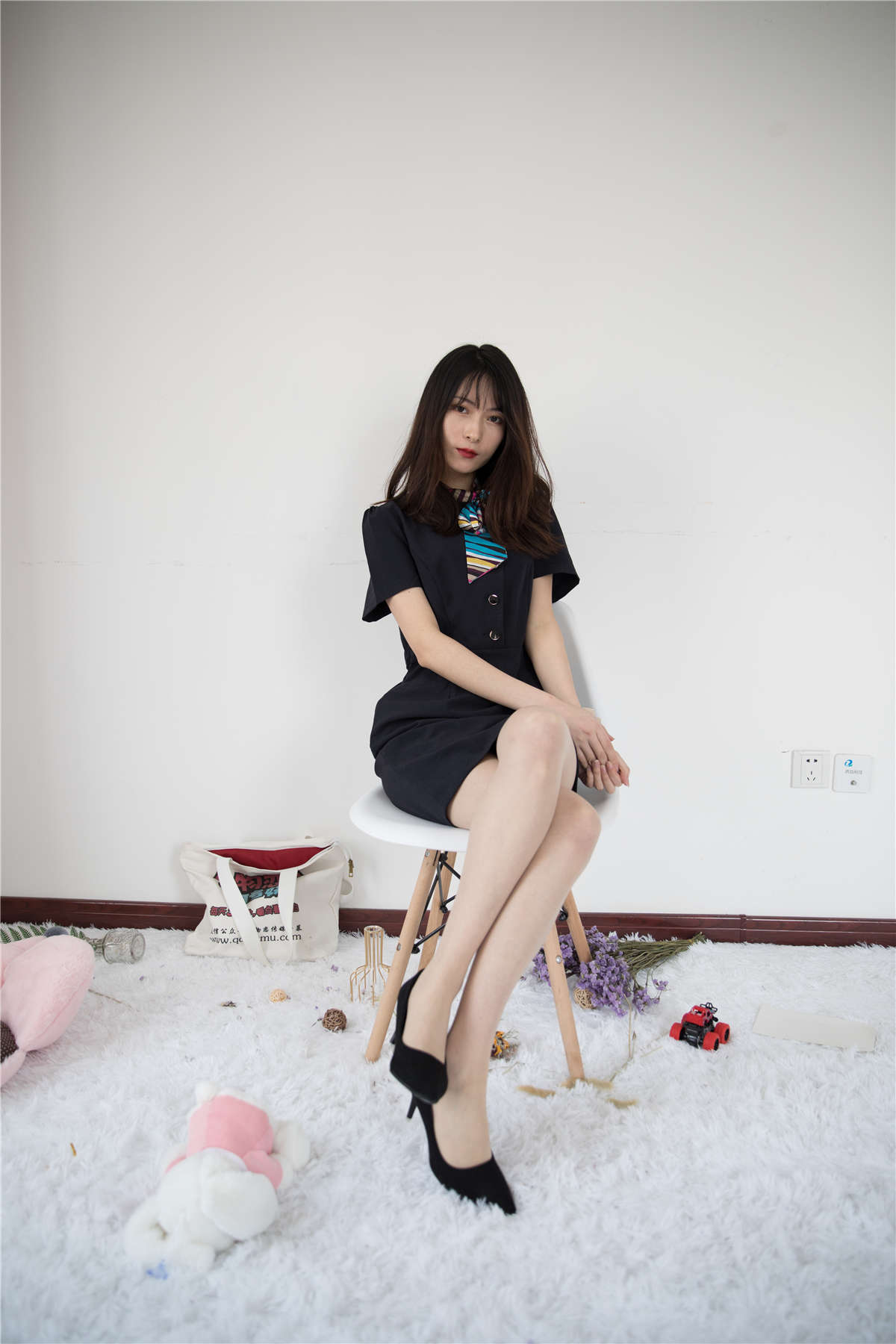 图片[2]-物恋传媒391期：猫耳-夜的影子-日更街拍