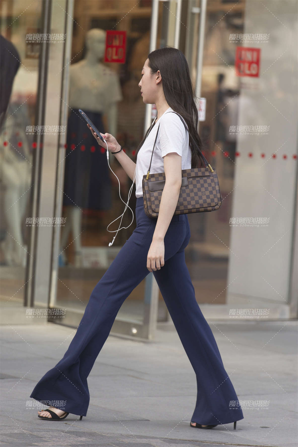 裤装气质美女-日更街拍