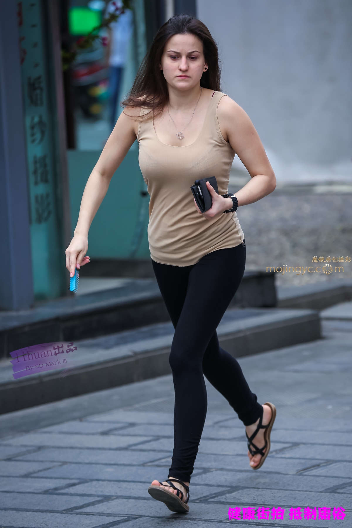 李欢原创-丰腴老外，运动裤（22P）-日更街拍