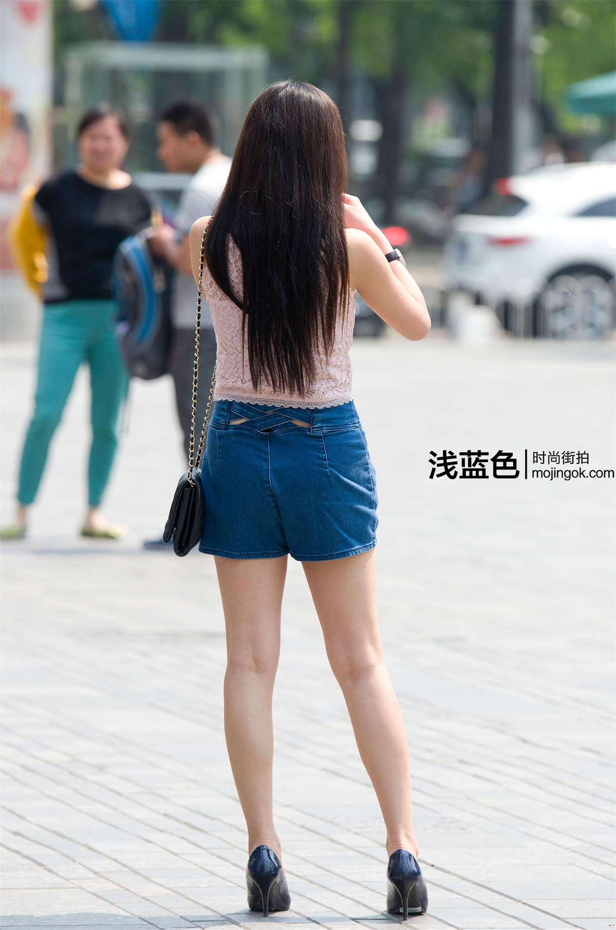 蕾丝 牛仔（14p）-日更街拍