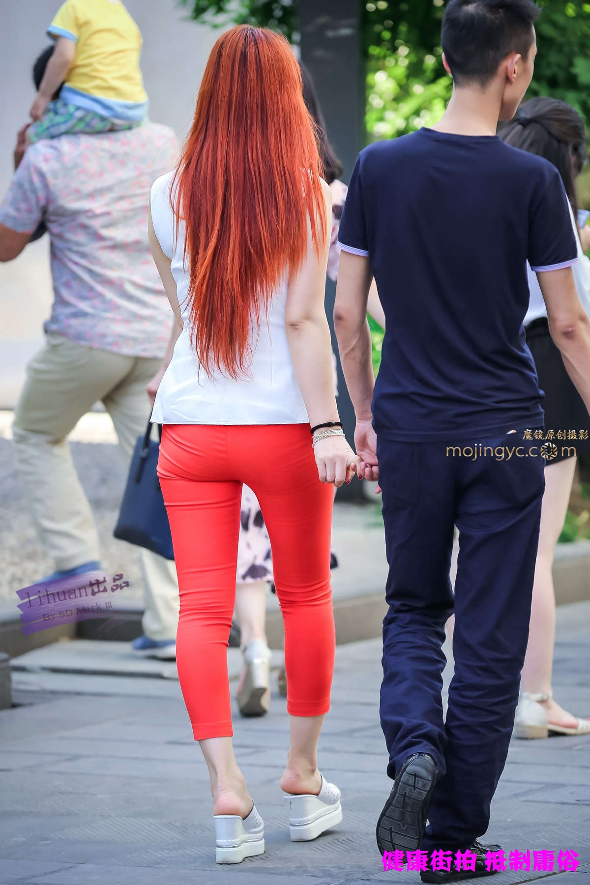李欢原创-红裤，丰腴（15P）-日更街拍