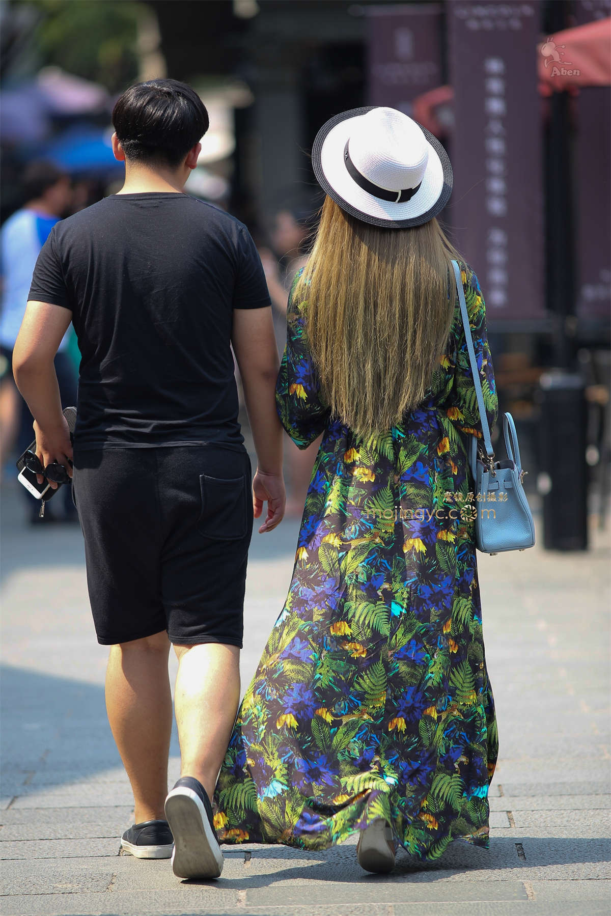 阿奔.2015.8.02.事业线 长花裙.14p-日更街拍