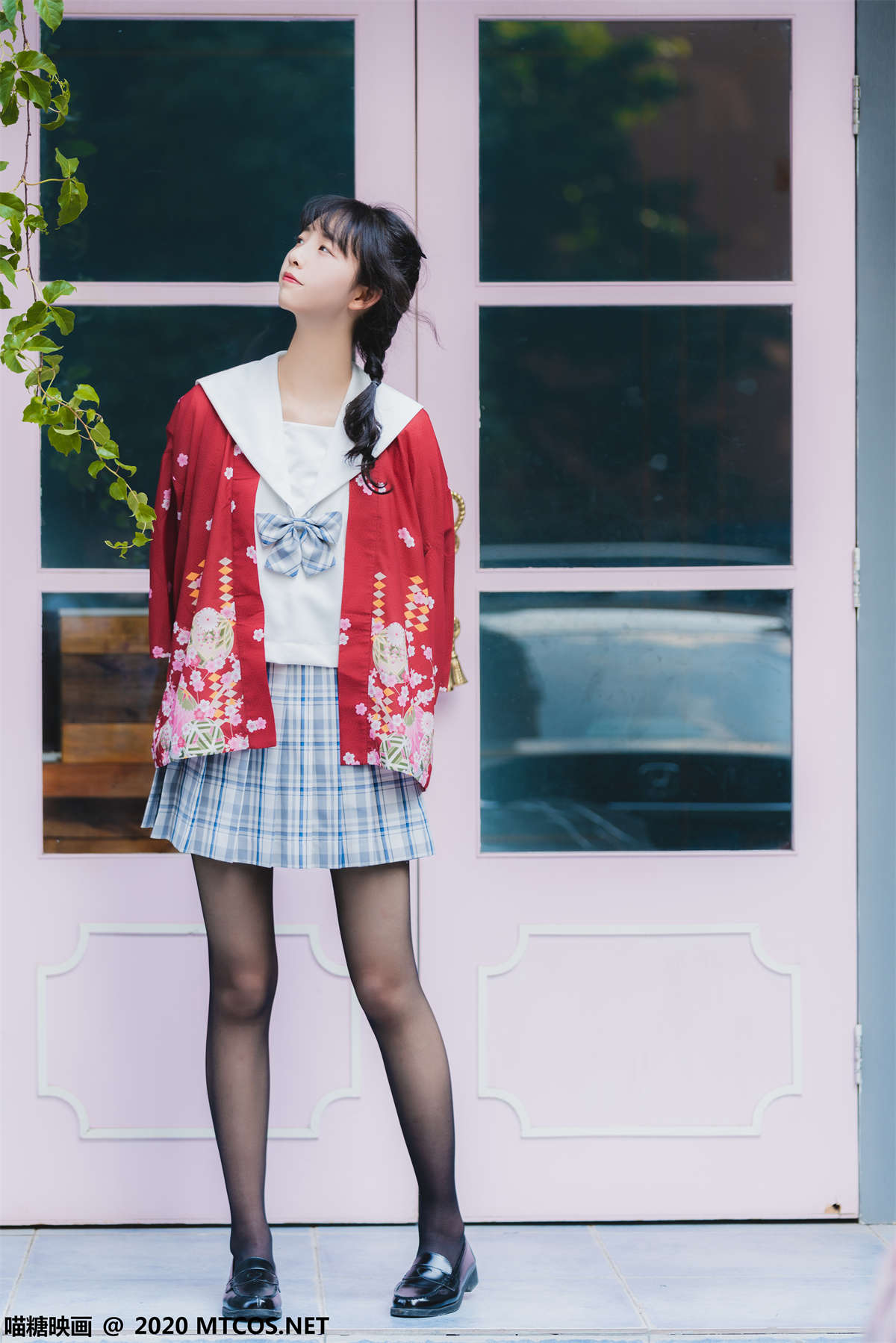 图片[2]-喵糖映画 JKL.018 户外JK制服-日更街拍