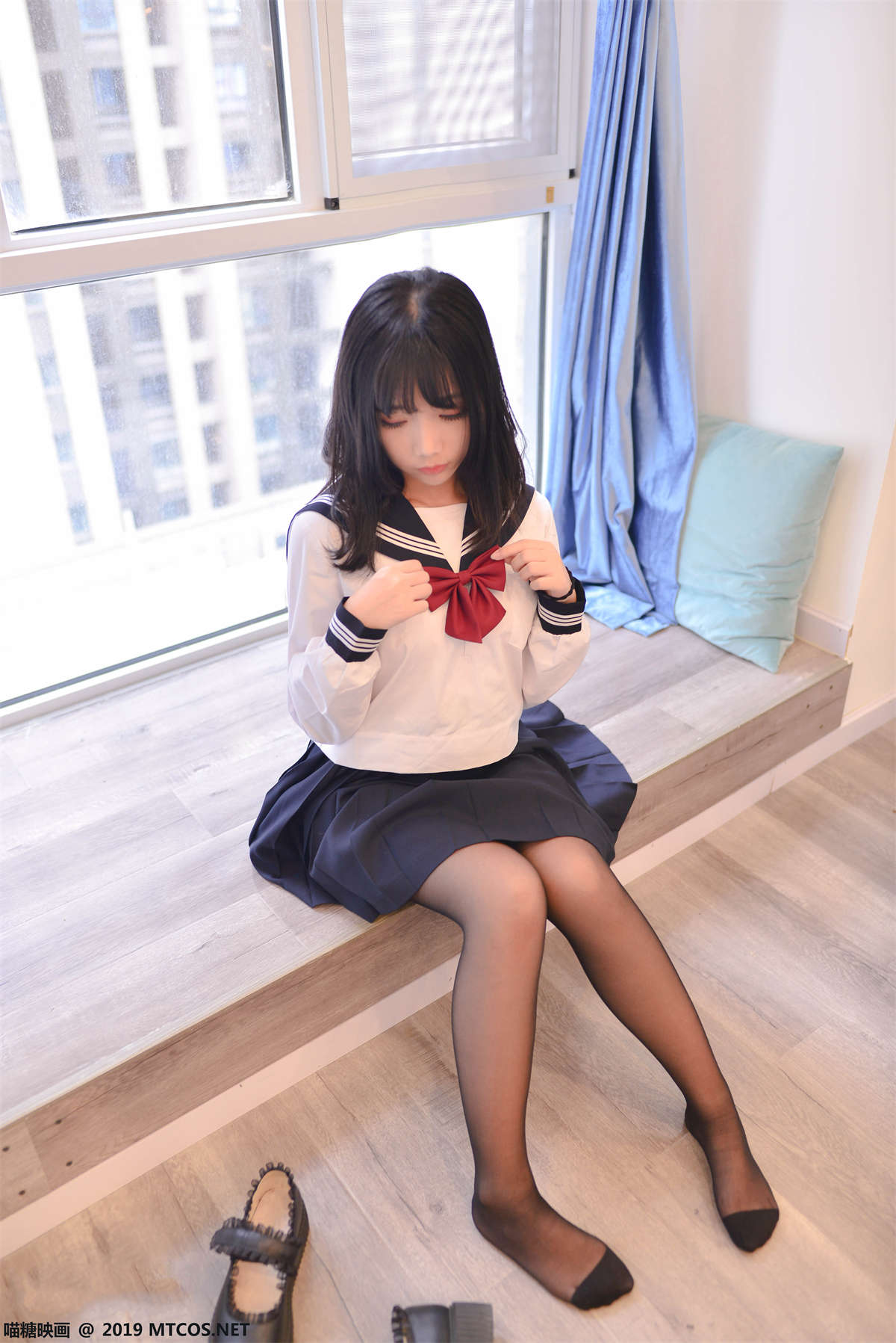 图片[2]-喵糖映画 VOL.064 制服下的死库水-日更街拍