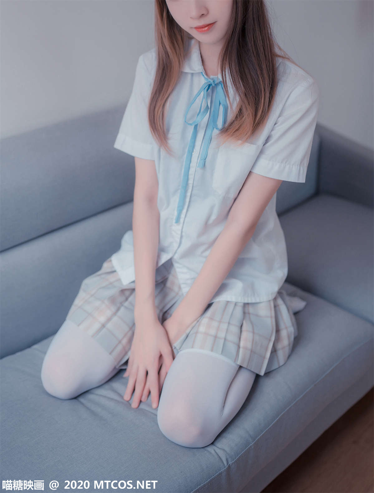 图片[2]-喵糖映画 JKL.019 猫耳JK制服-日更街拍