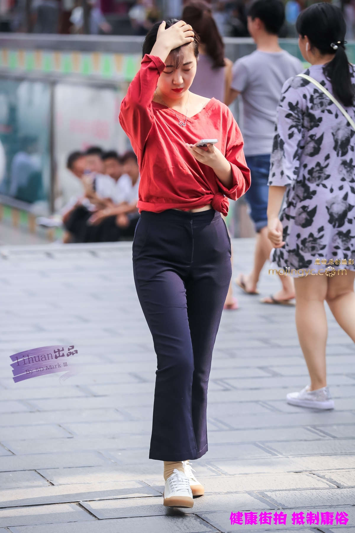 李欢原创-黑裤，超丰腴（23P）-日更街拍